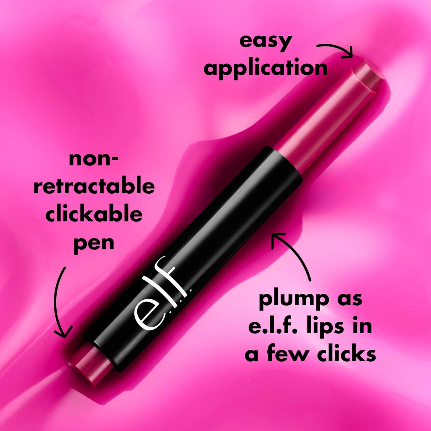e.l.f. Pout Clout Lip Plumping Pen, Nourishing Lip Balm For Sheer Color & Shine, Plumps & Moisturizes, Vegan & Cruelty-Free, Bust A Mauve