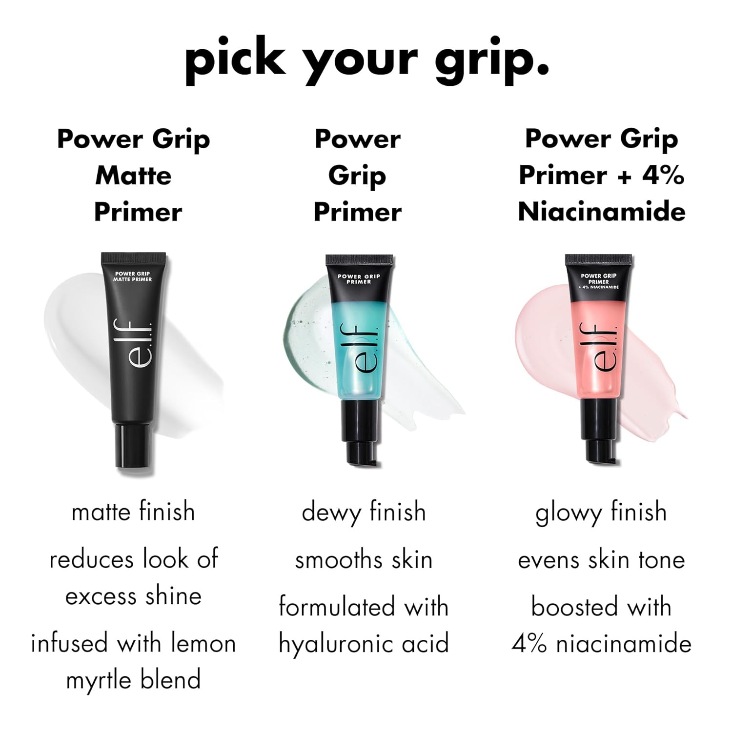 e.l.f. Power Grip Primer, Gel-Based & Hydrating Face Primer For Smoothing Skin & Gripping Makeup, Moisturizes & Primes, 0.811 Fl Oz (24 ml.)