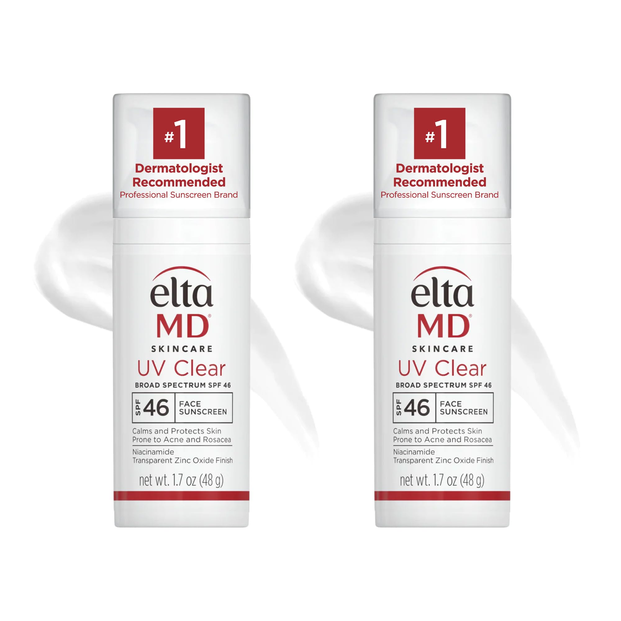 EltaMD UV Clear Face Sunscreen SPF 46, Oil-Free Sunscreen with Zinc Oxide, Dermatologist Recommended