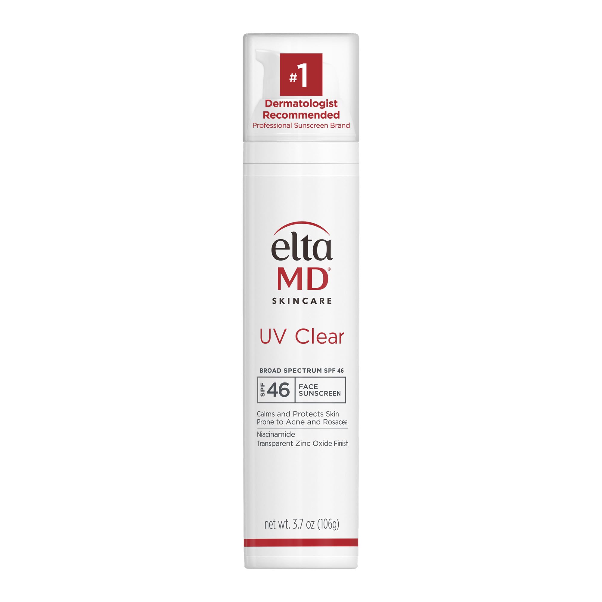 EltaMD UV Clear Face Sunscreen SPF 46, Oil-Free Sunscreen with Zinc Oxide, Dermatologist Recommended