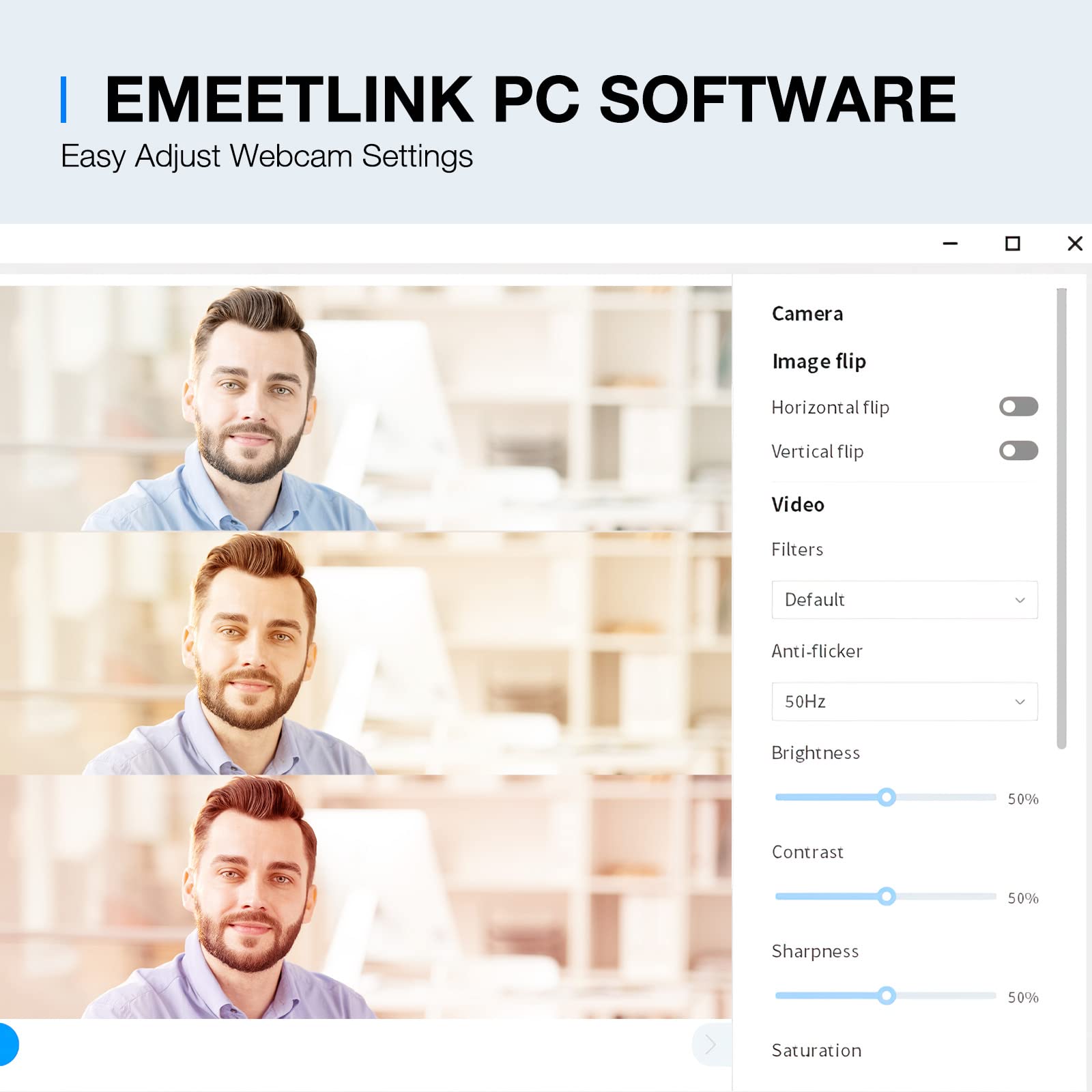 EMEET 1080P Webcam with Microphone, C960 Web Camera, 2 Mics, 90° FOV, USB Type-A & A-to-C Adapter, Plug&Play Computer Camera for Online Calling/Conferencing, Zoom/Teams/Facetime/YouTube, 2025 Version