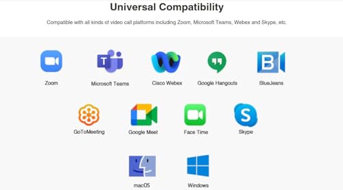 EMEET 1080P Webcam with Microphone, C960 Web Camera, 2 Mics, 90° FOV, USB Type-A & A-to-C Adapter, Plug&Play Computer Camera for Online Calling/Conferencing, Zoom/Teams/Facetime/YouTube, 2025 Version