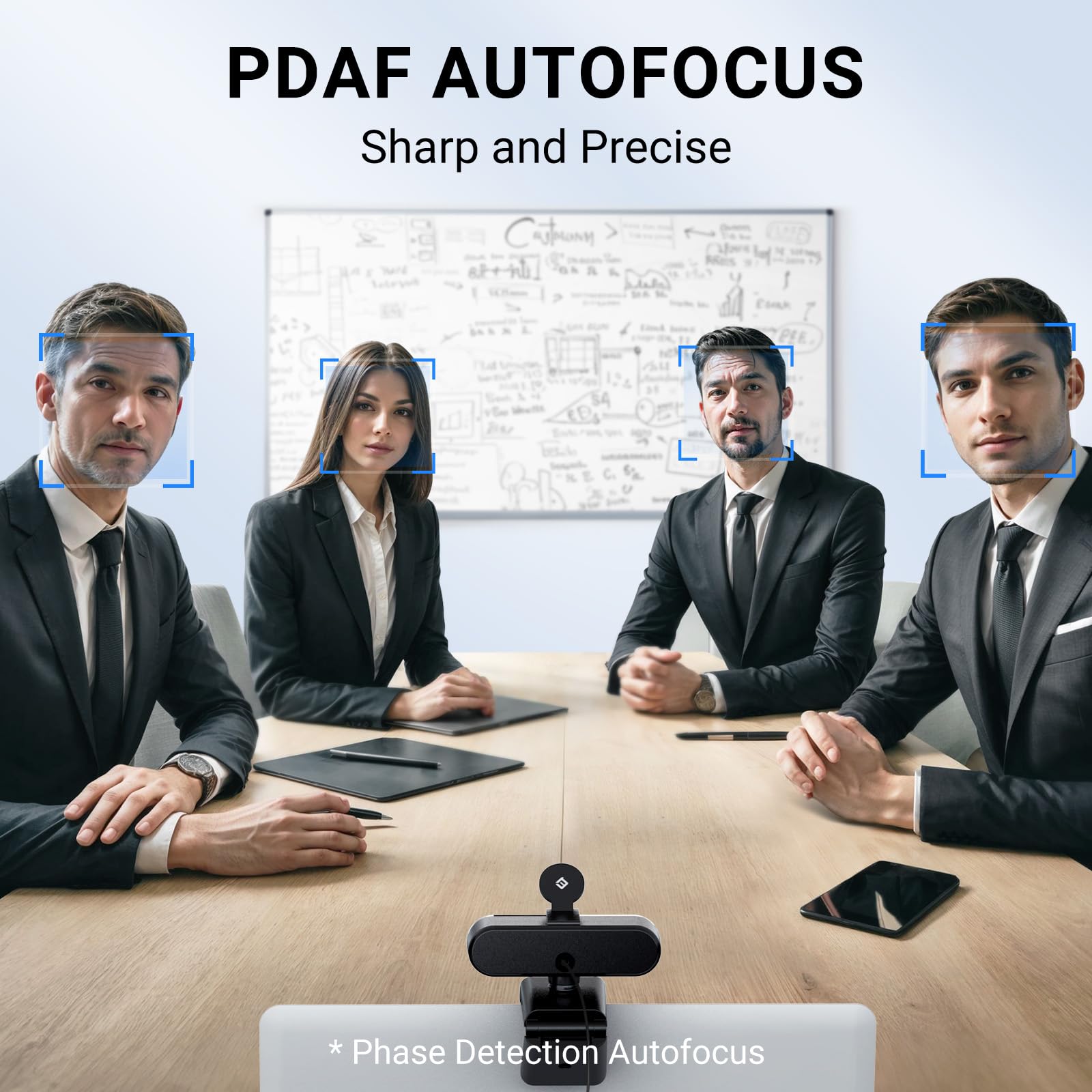 EMEET 1080P Webcam with Microphone, C960 Web Camera, 2 Mics, 90° FOV, USB Type-A & A-to-C Adapter, Plug&Play Computer Camera for Online Calling/Conferencing, Zoom/Teams/Facetime/YouTube, 2025 Version