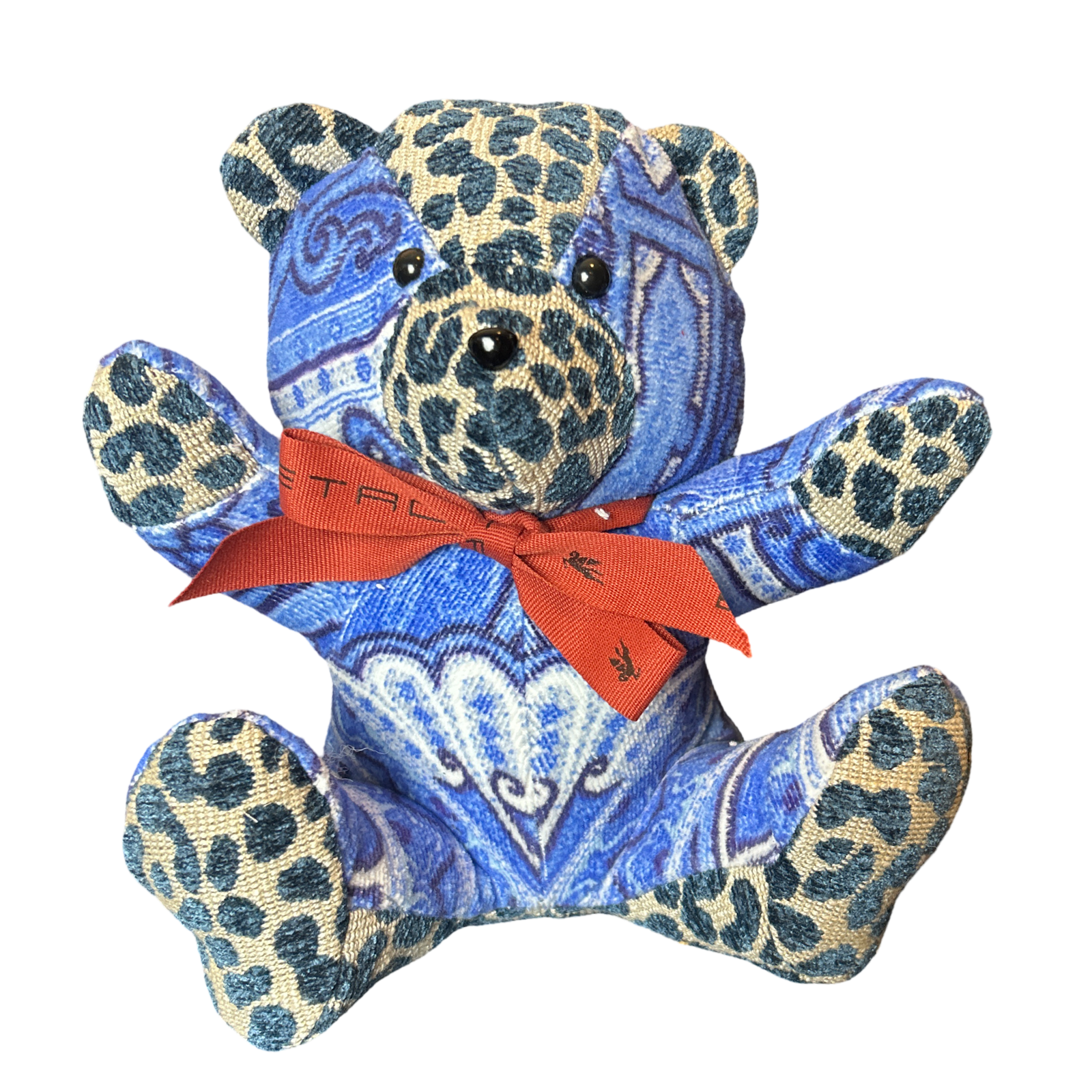 Paisley Terrycloth Patchwork Teddy Bear