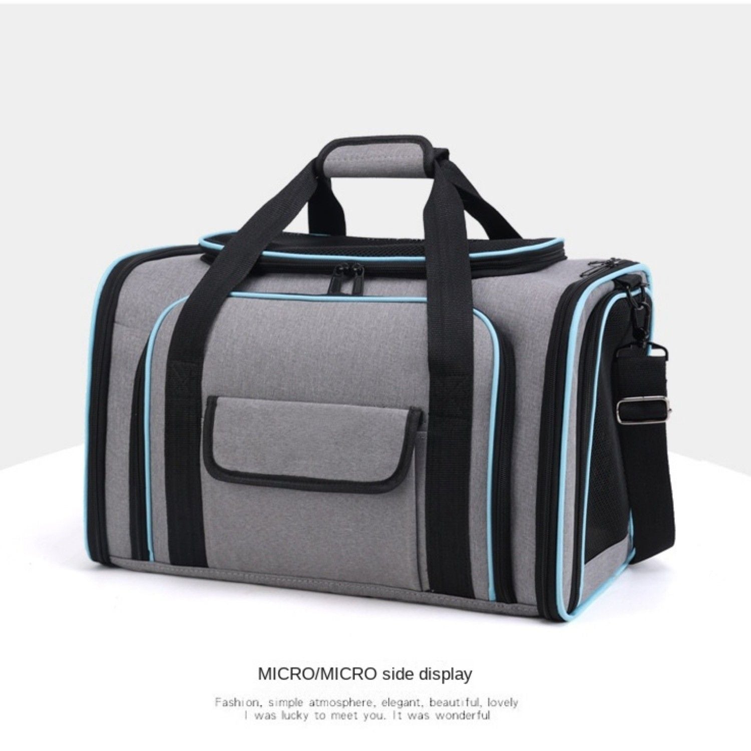 Expandable Pet Carrier Airline Approved Cat Dog Carrier Cat Collapsible Soft Carrier Bag with Removable Fleece Pad Pockets Breathable Mesh Adjustable Shoulder Strap Ban on Amazon sales