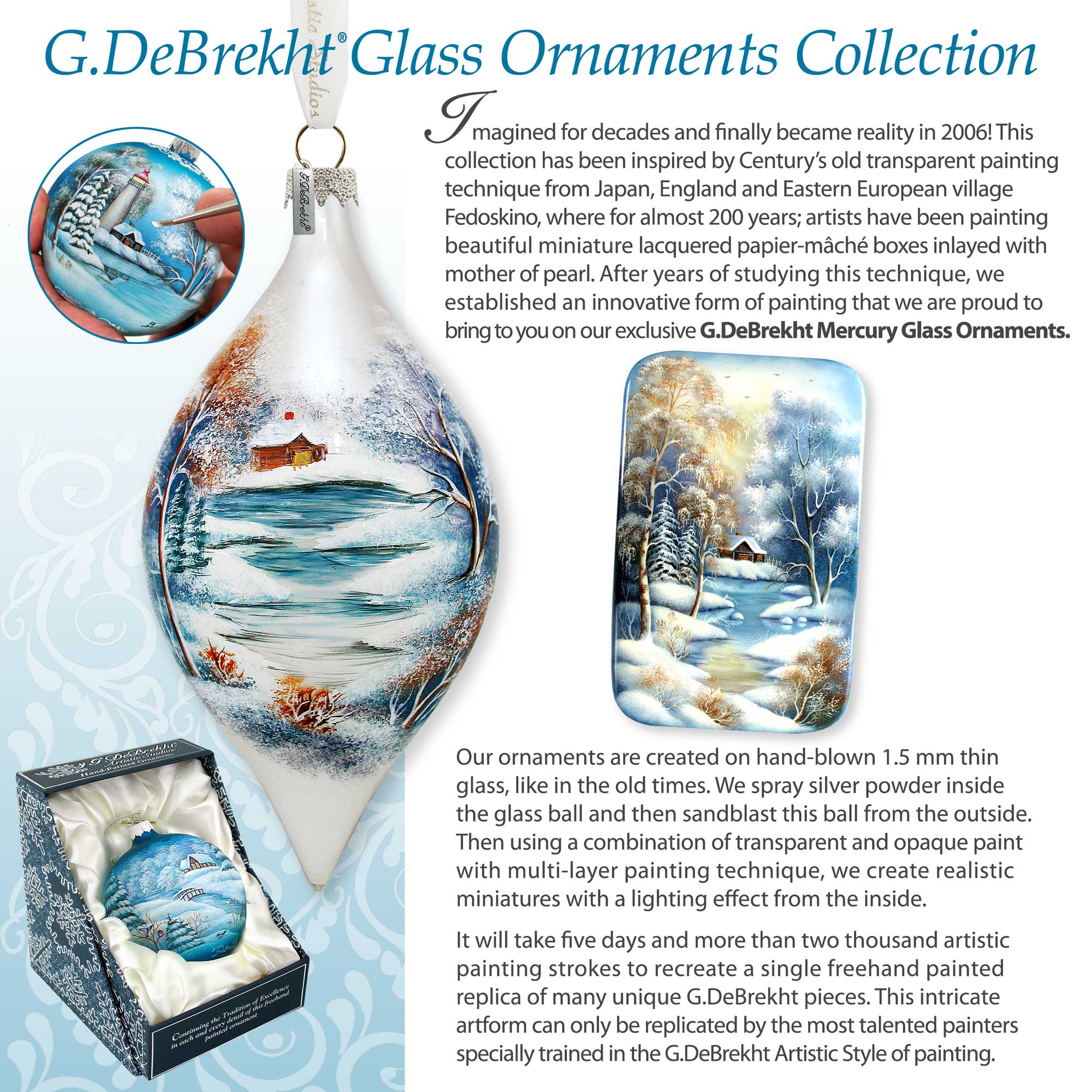 Mother of God Glass Rainbow Christmas Ornament by D. Gelsinger - Nativity Holiday Decor - 756-025-DG