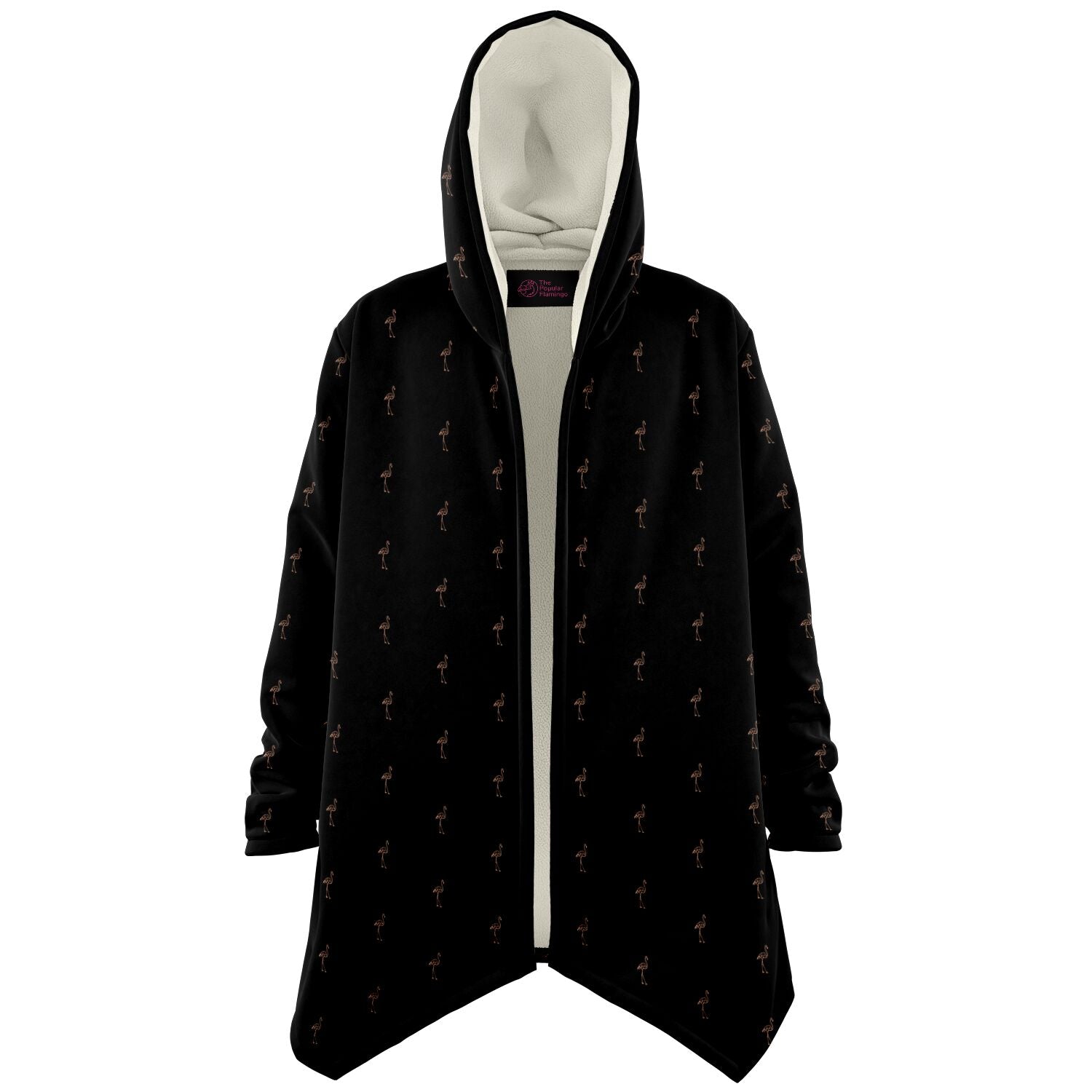 Classic Flamingo Silhouette Cloak Hoodie
