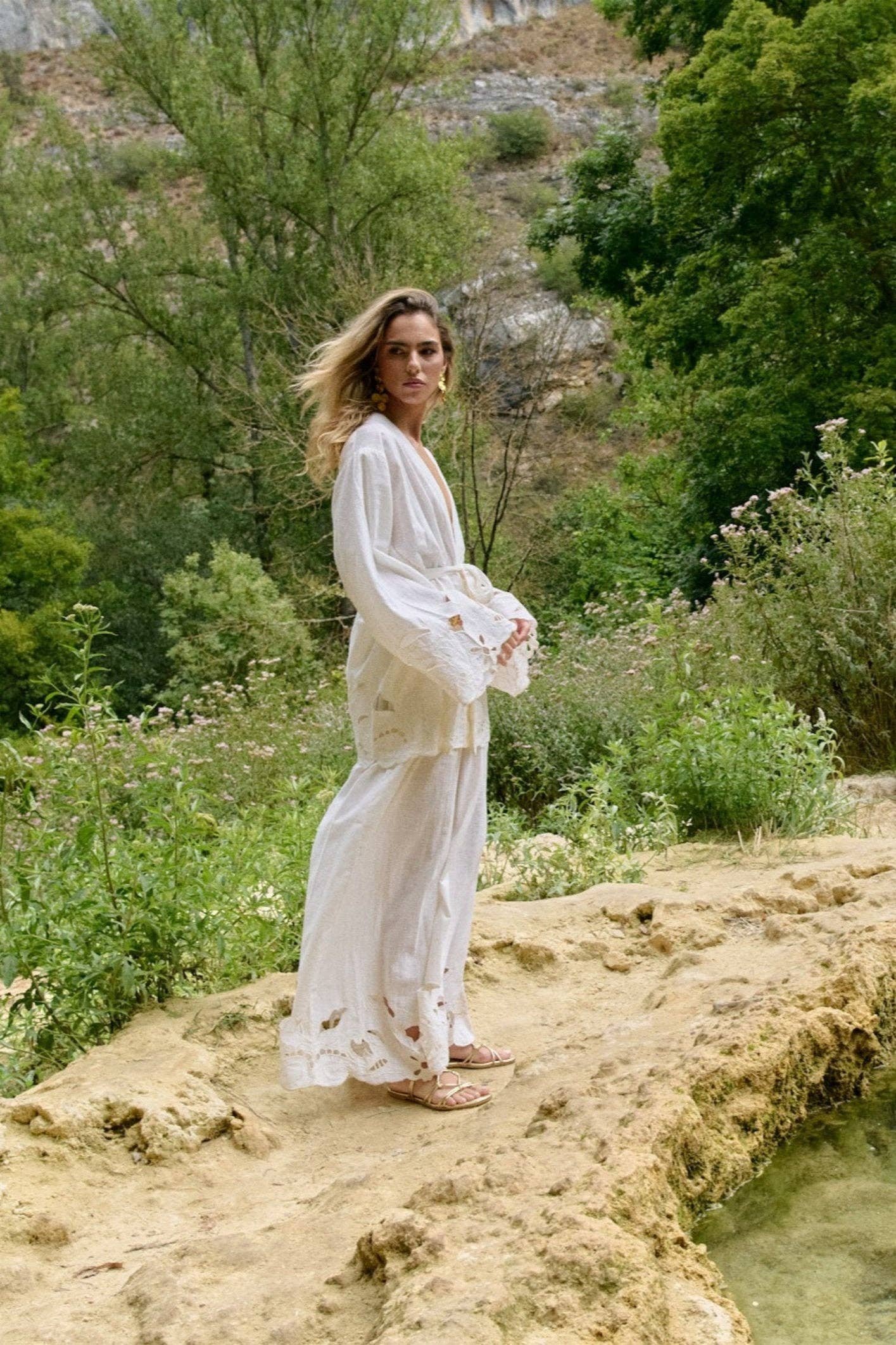 MONACO WHITE KIMONO