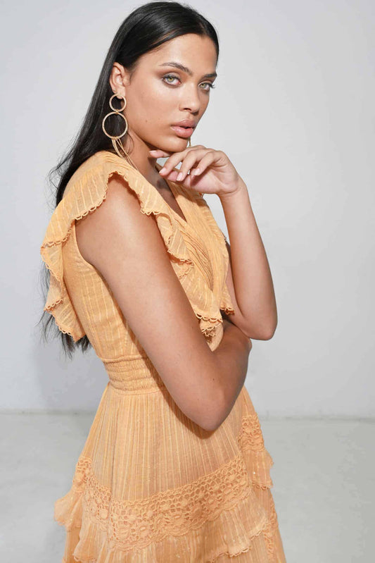 ORANGE NICE SHORT DRESS