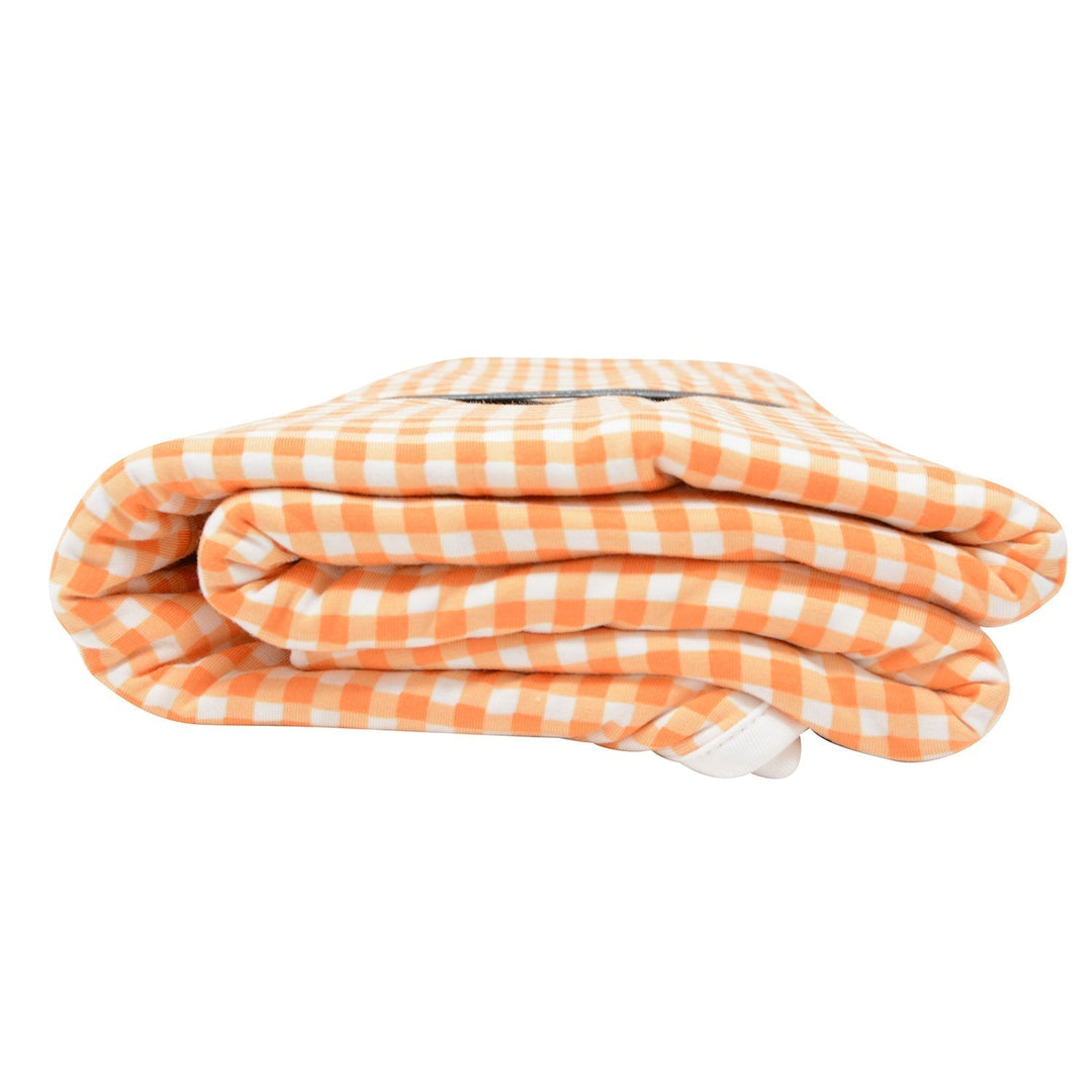 Big Kid Blanket - Gingham Orange