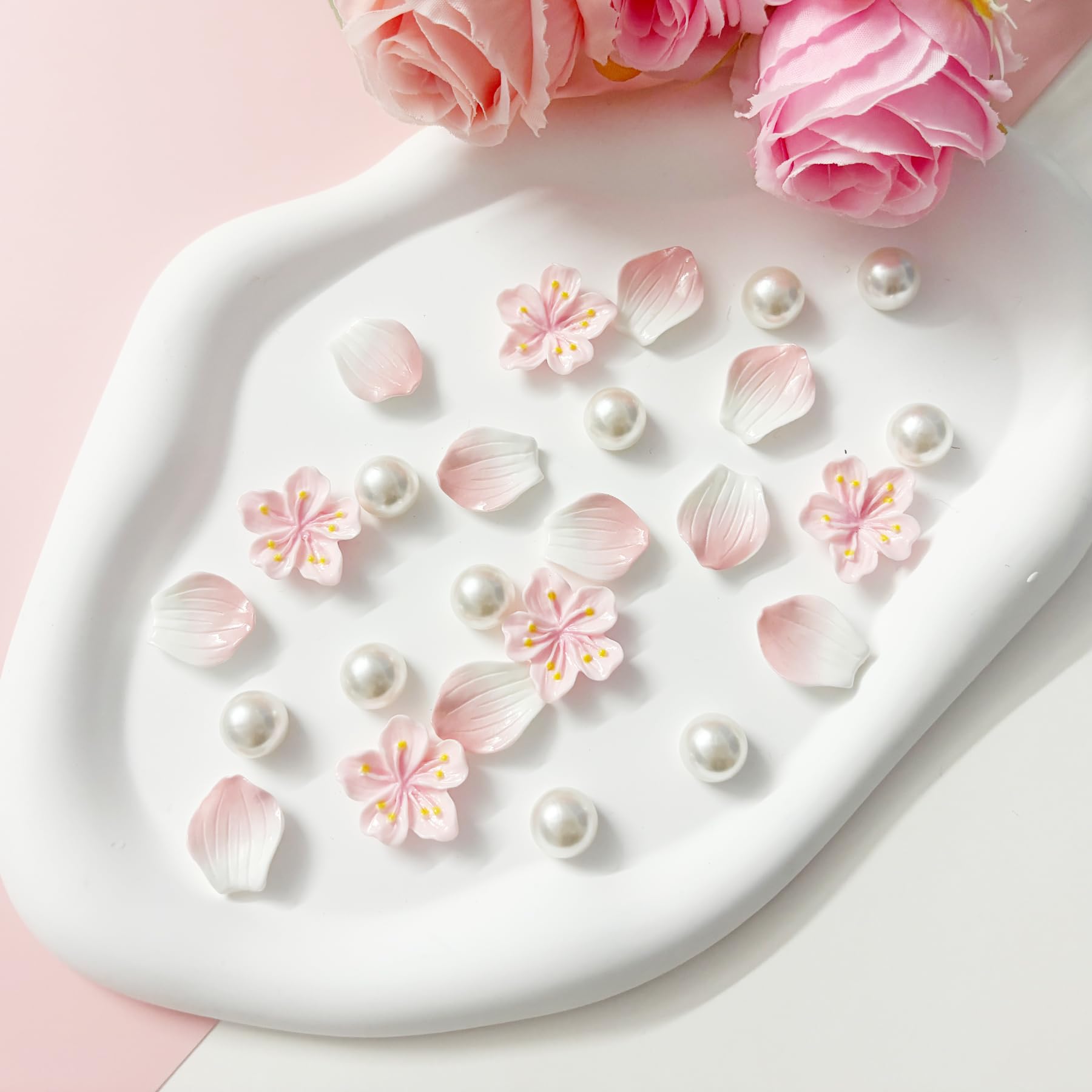 Fabric Cherry Shoe Charms for Girls, 20Pcs Cute PVC Charms for Clog Sandals, DIY Shoe Decoration Charms for Party Favor