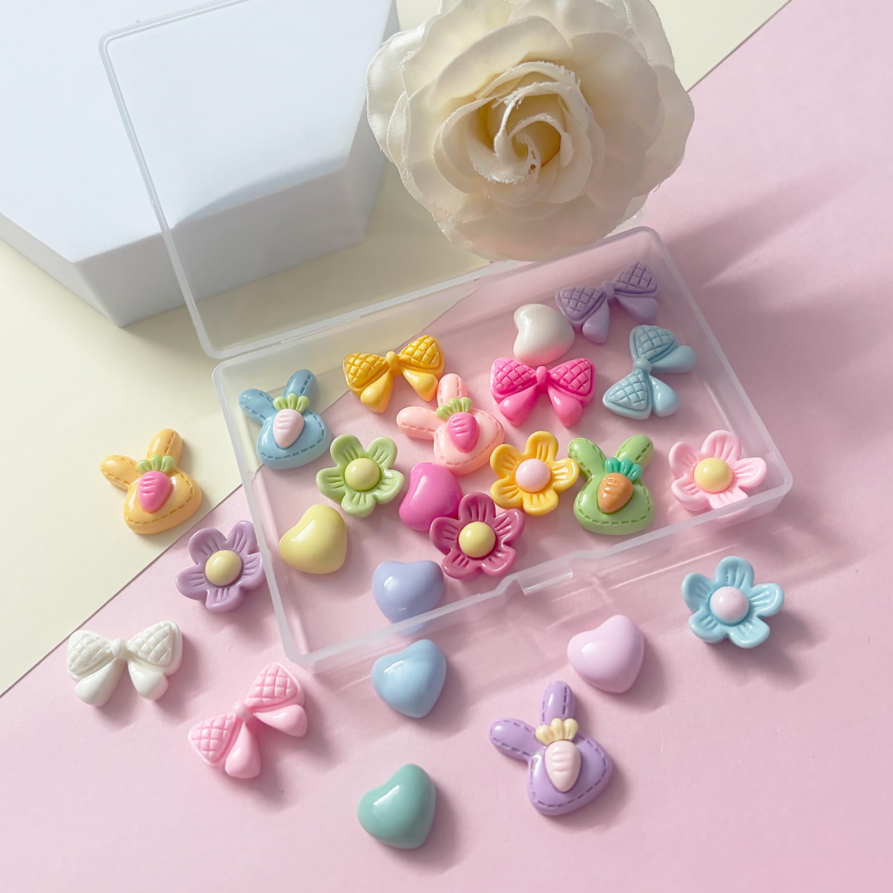 Fabric Cherry Shoe Charms for Girls, 20Pcs Cute PVC Charms for Clog Sandals, DIY Shoe Decoration Charms for Party Favor