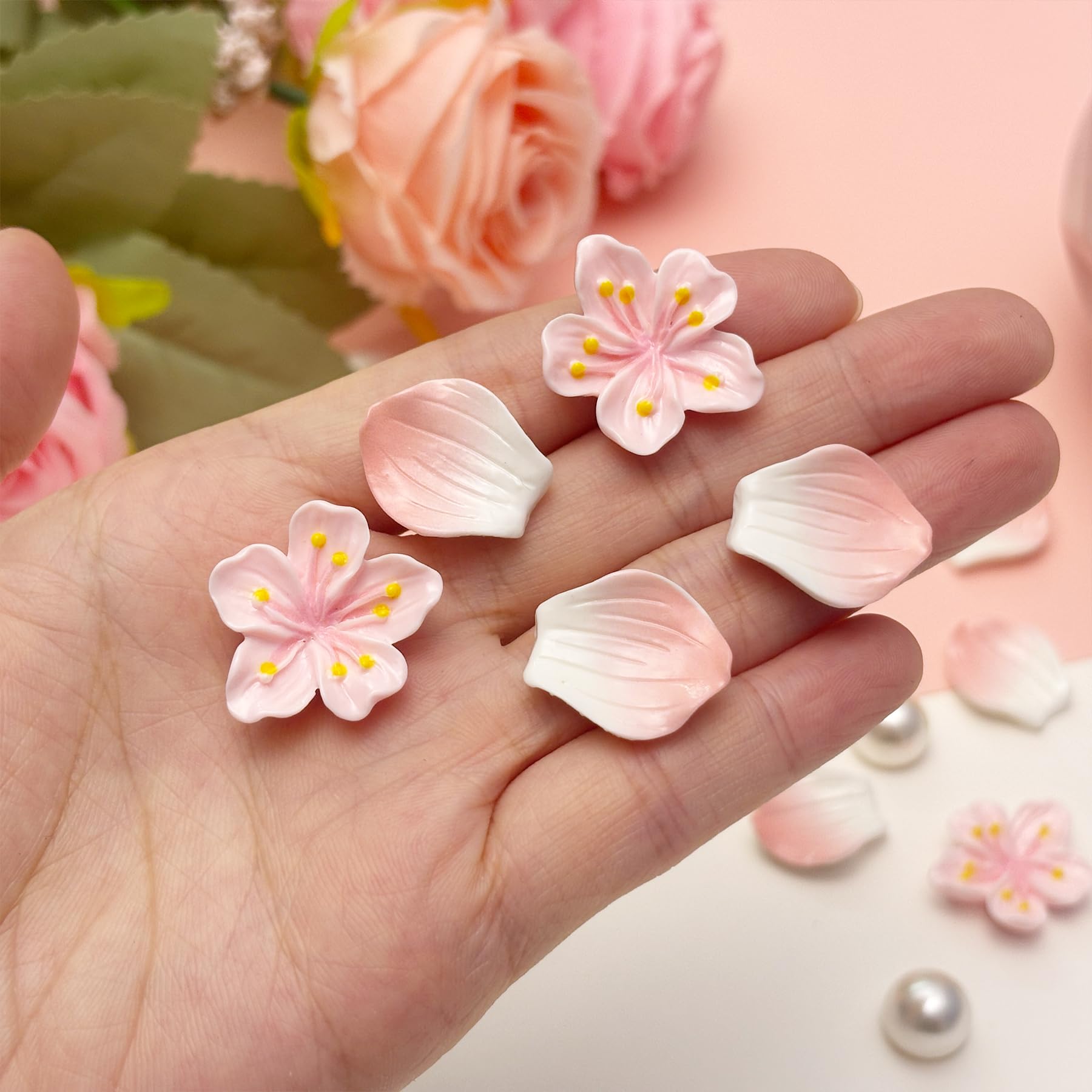 Fabric Cherry Shoe Charms for Girls, 20Pcs Cute PVC Charms for Clog Sandals, DIY Shoe Decoration Charms for Party Favor