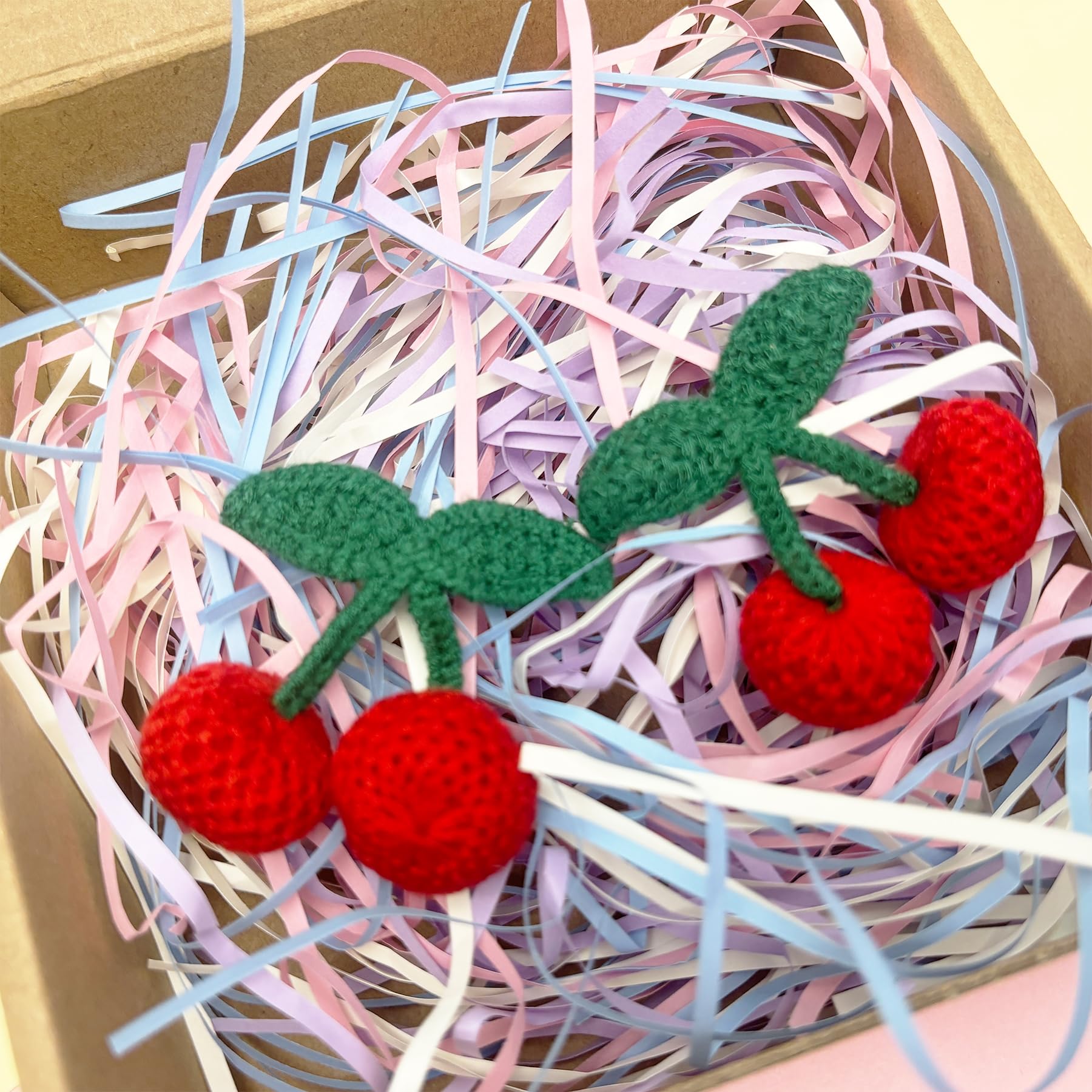 Fabric Cherry Shoe Charms for Girls, 20Pcs Cute PVC Charms for Clog Sandals, DIY Shoe Decoration Charms for Party Favor