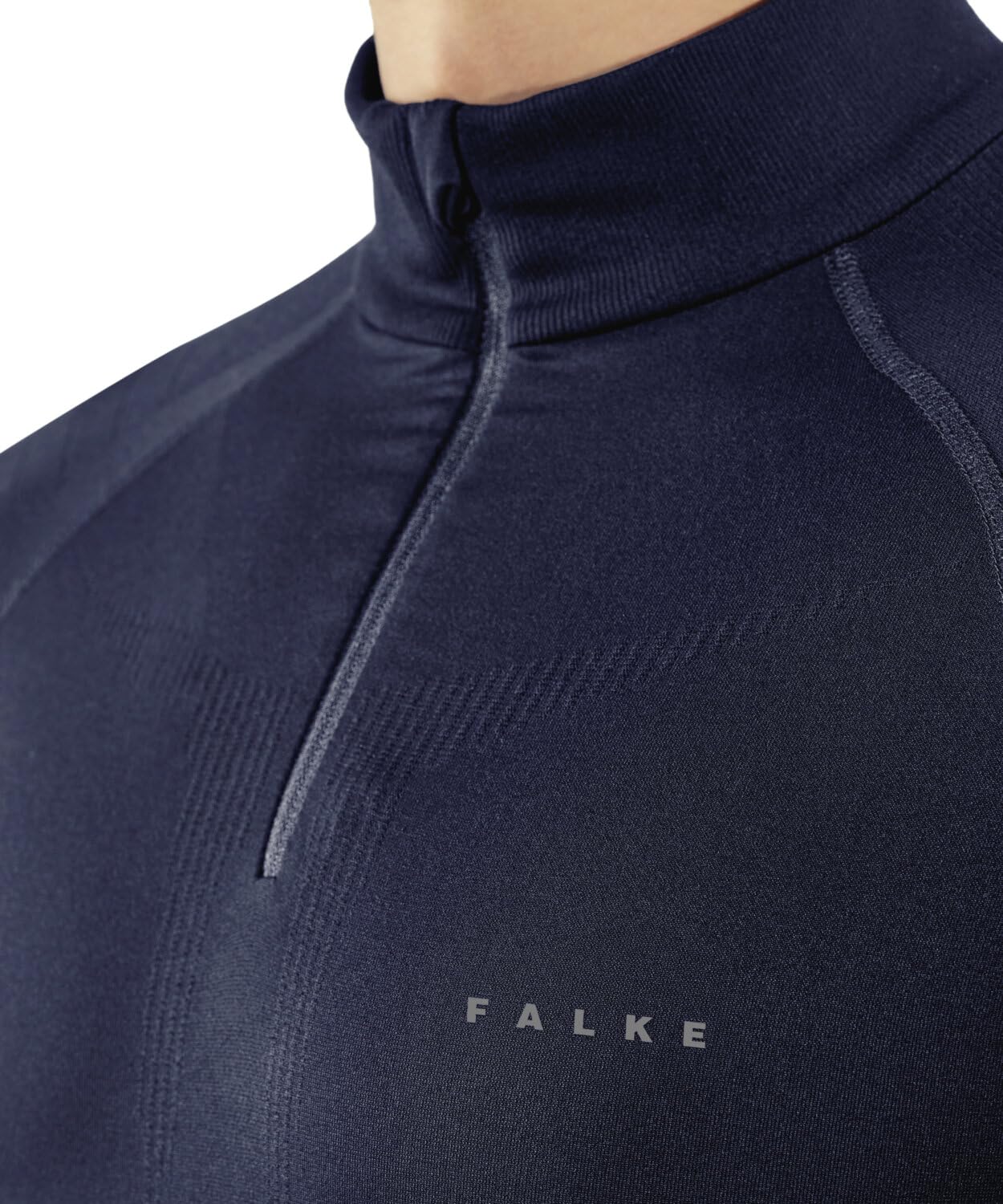 FALKE Men's Maximum Warm Zip Base Layer Top, 1 Piece
