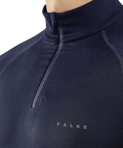 FALKE Men's Maximum Warm Zip Base Layer Top, 1 Piece