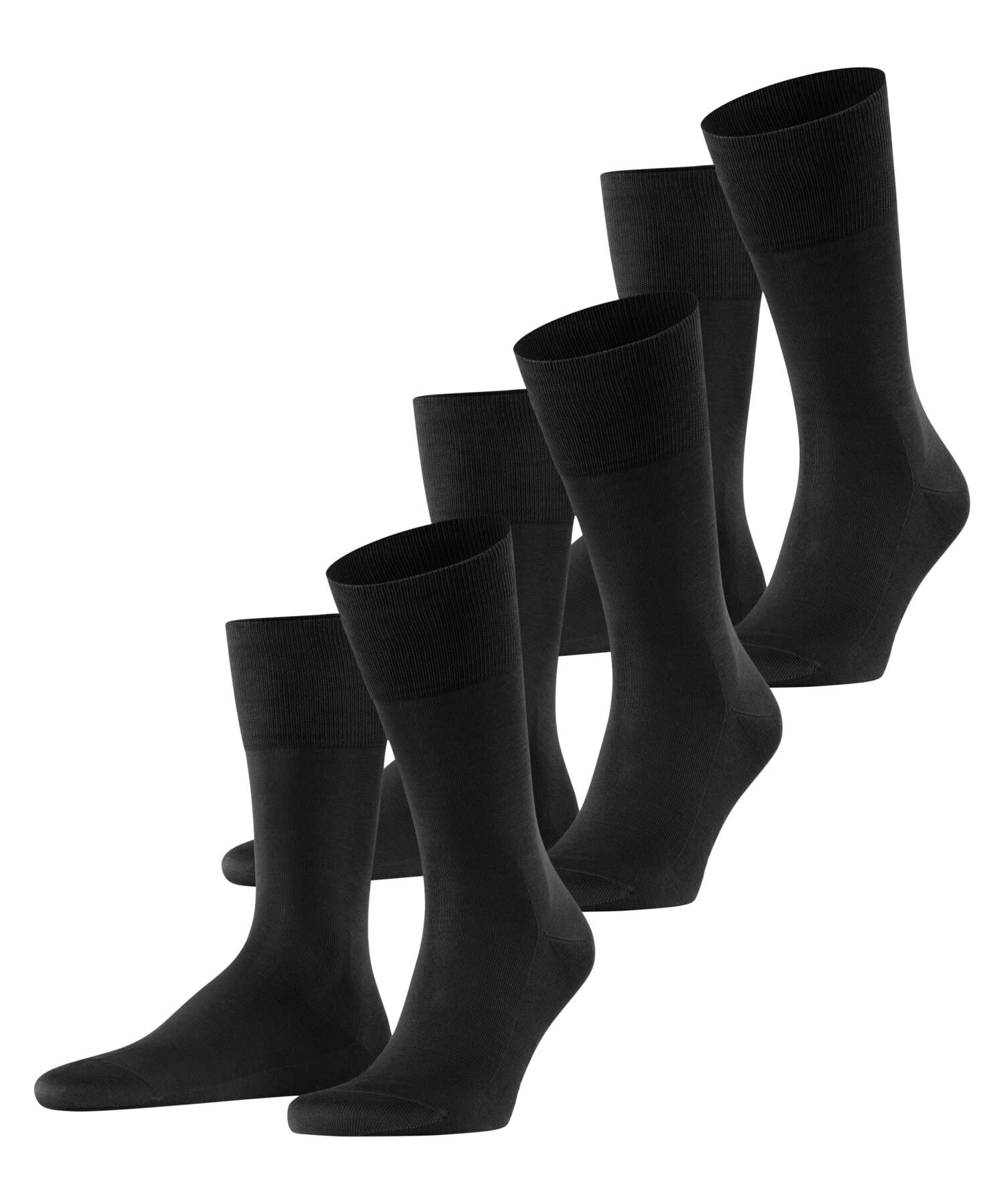 FALKE Men's Tiago Cotton Dress Socks, 3 Pairs