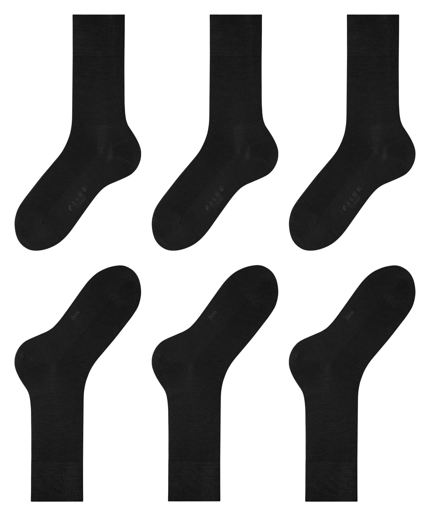FALKE Men's Tiago Cotton Dress Socks, 3 Pairs