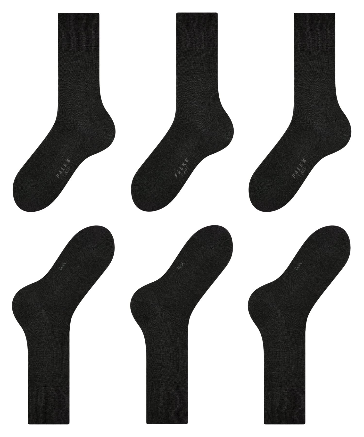 FALKE Men's Tiago Cotton Dress Socks, 3 Pairs