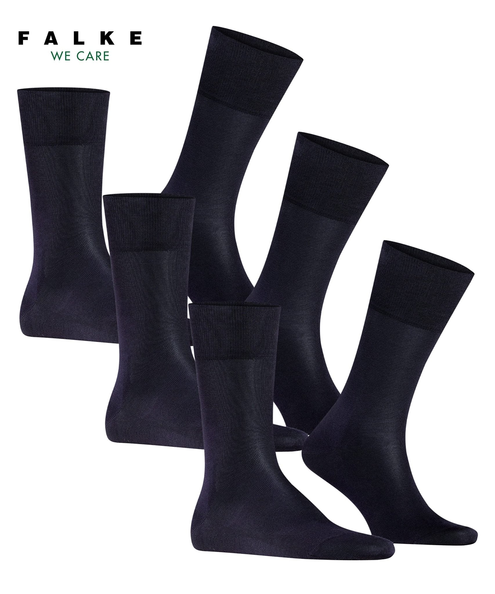 FALKE Men's Tiago Cotton Dress Socks, 3 Pairs