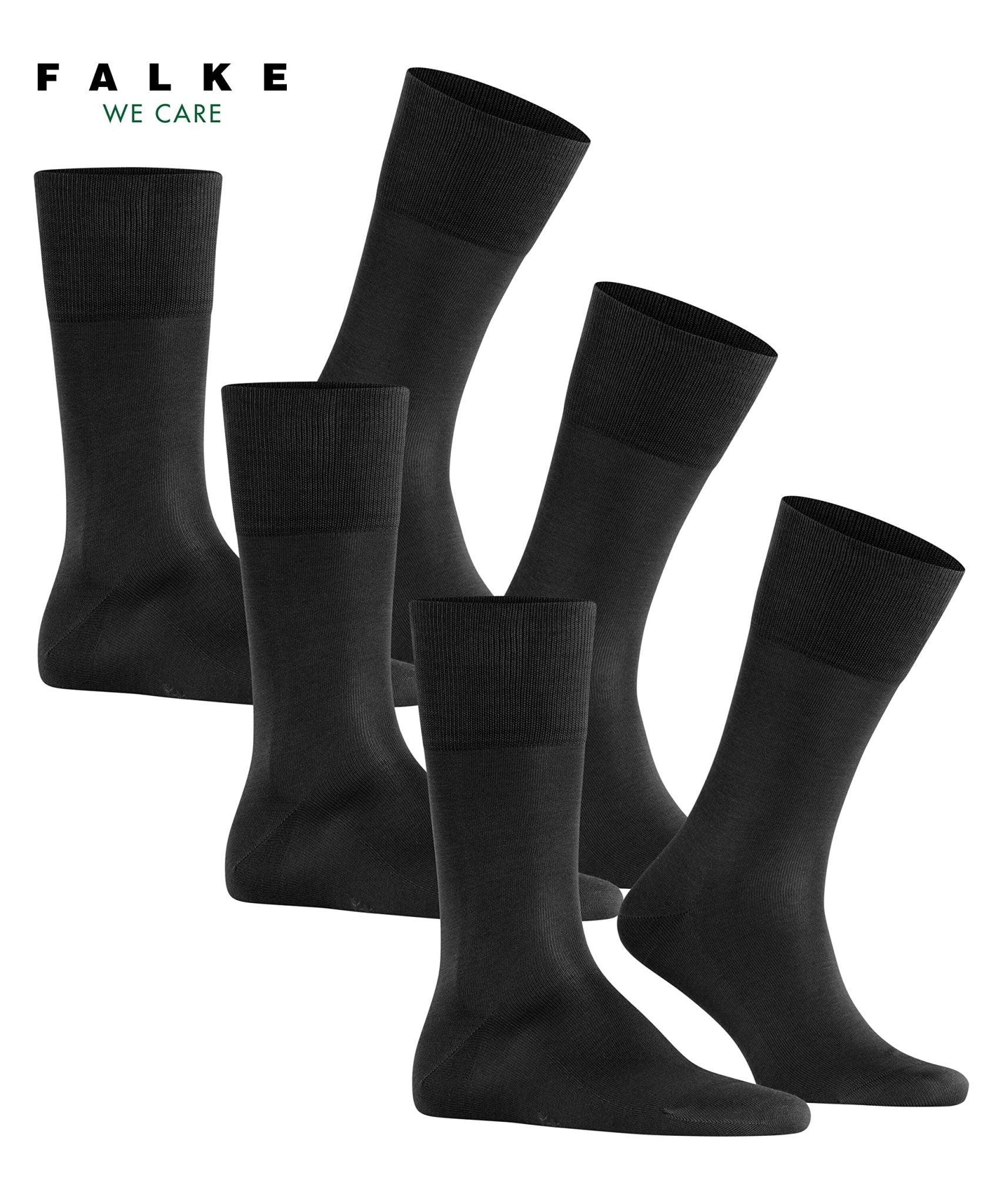 FALKE Men's Tiago Cotton Dress Socks, 3 Pairs