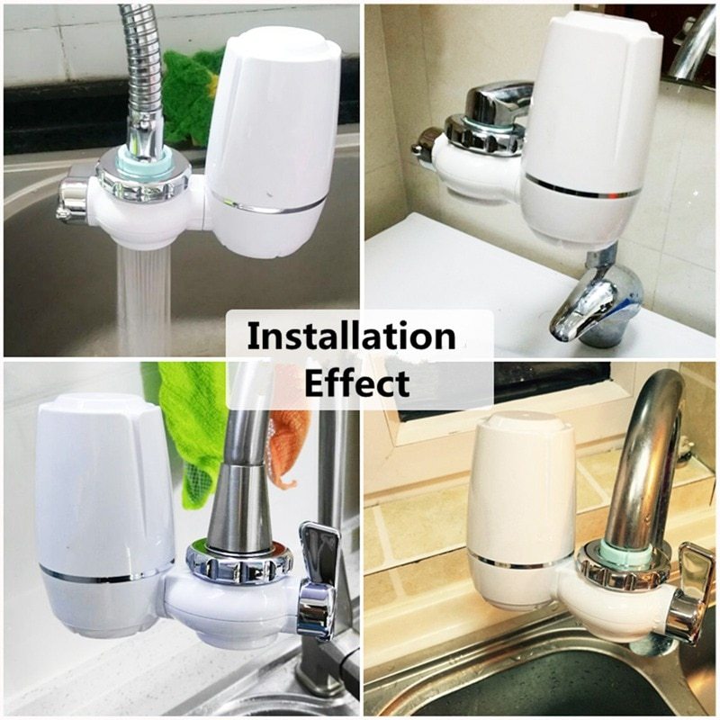 Faucet Water Purifier Kitchen Tap Water Filter Household Water Purifier Faucet Size: 164*93*149 mm