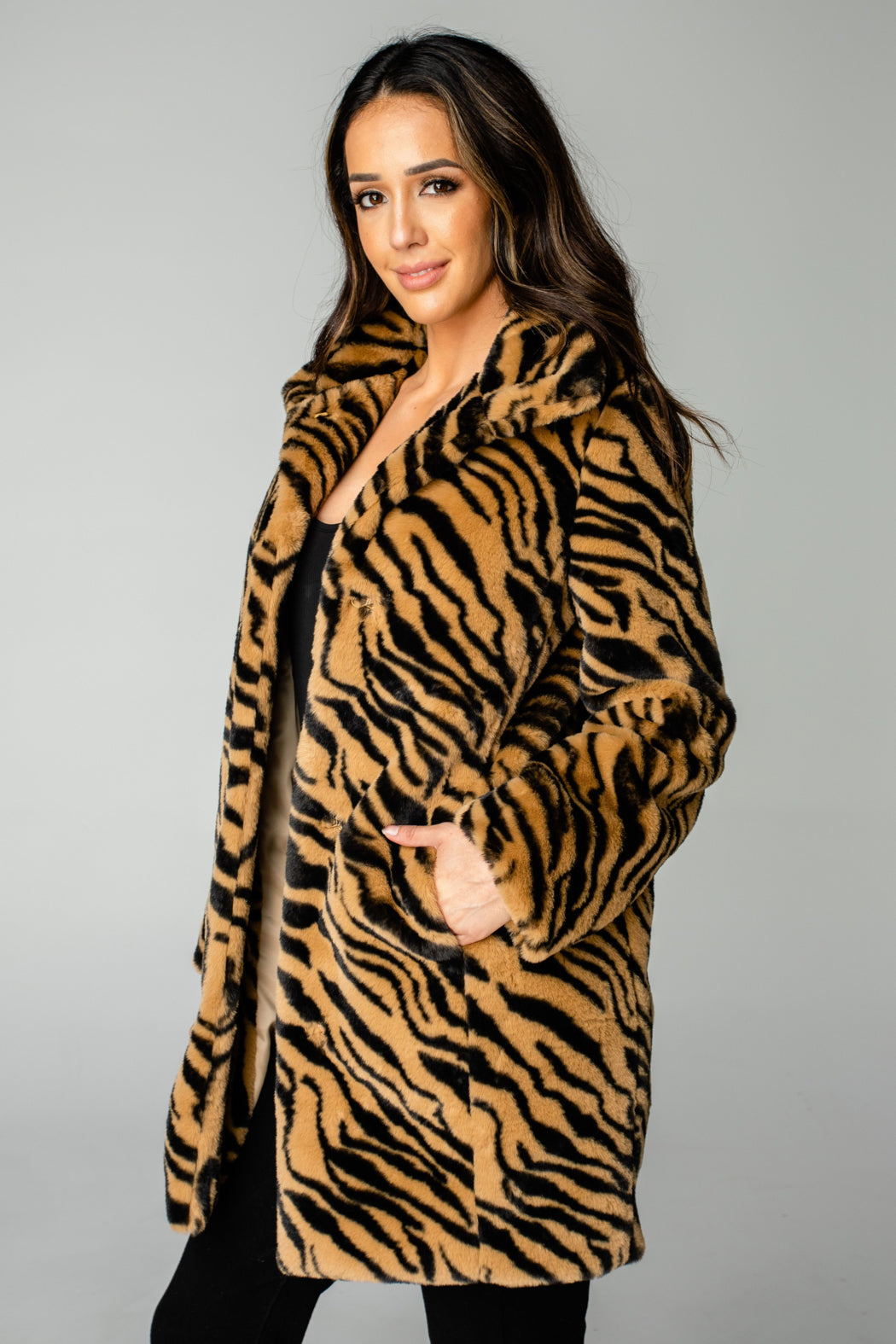 "Faye" Tiger Coat