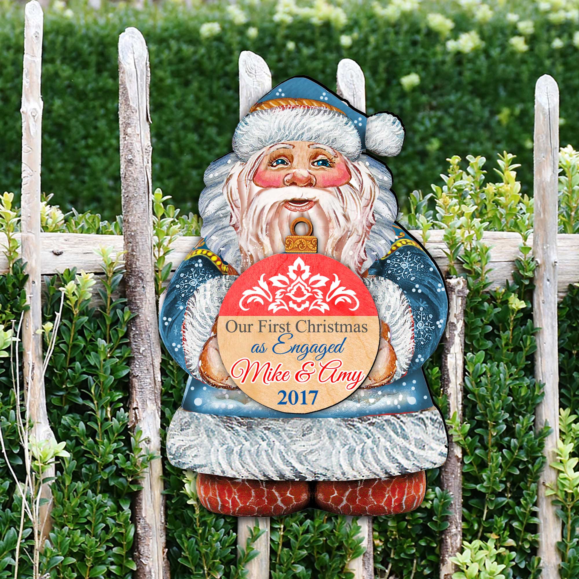 My First Christmas Santa Door Decor by G. DeBrekht - Christmas Santa Snowman Decor - 8117810-1H