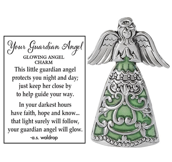Glow in the Dark Guardian Angel Charm