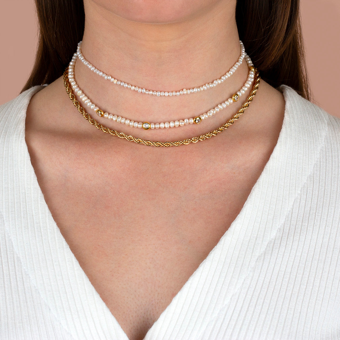  Tiny Pearl Choker - Adina's Jewels