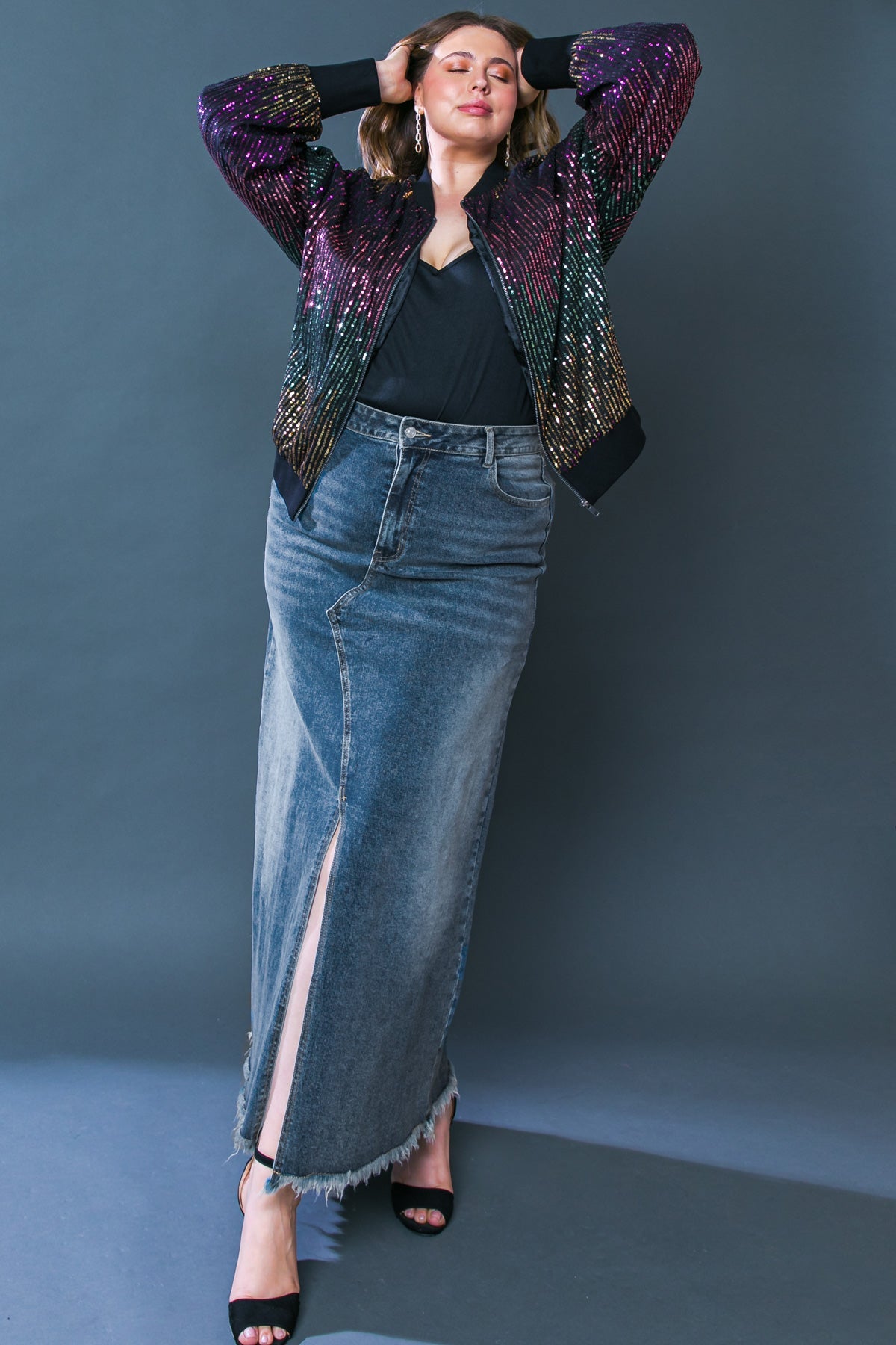 MAJESTIC PERFECTION DENIM SKIRT
