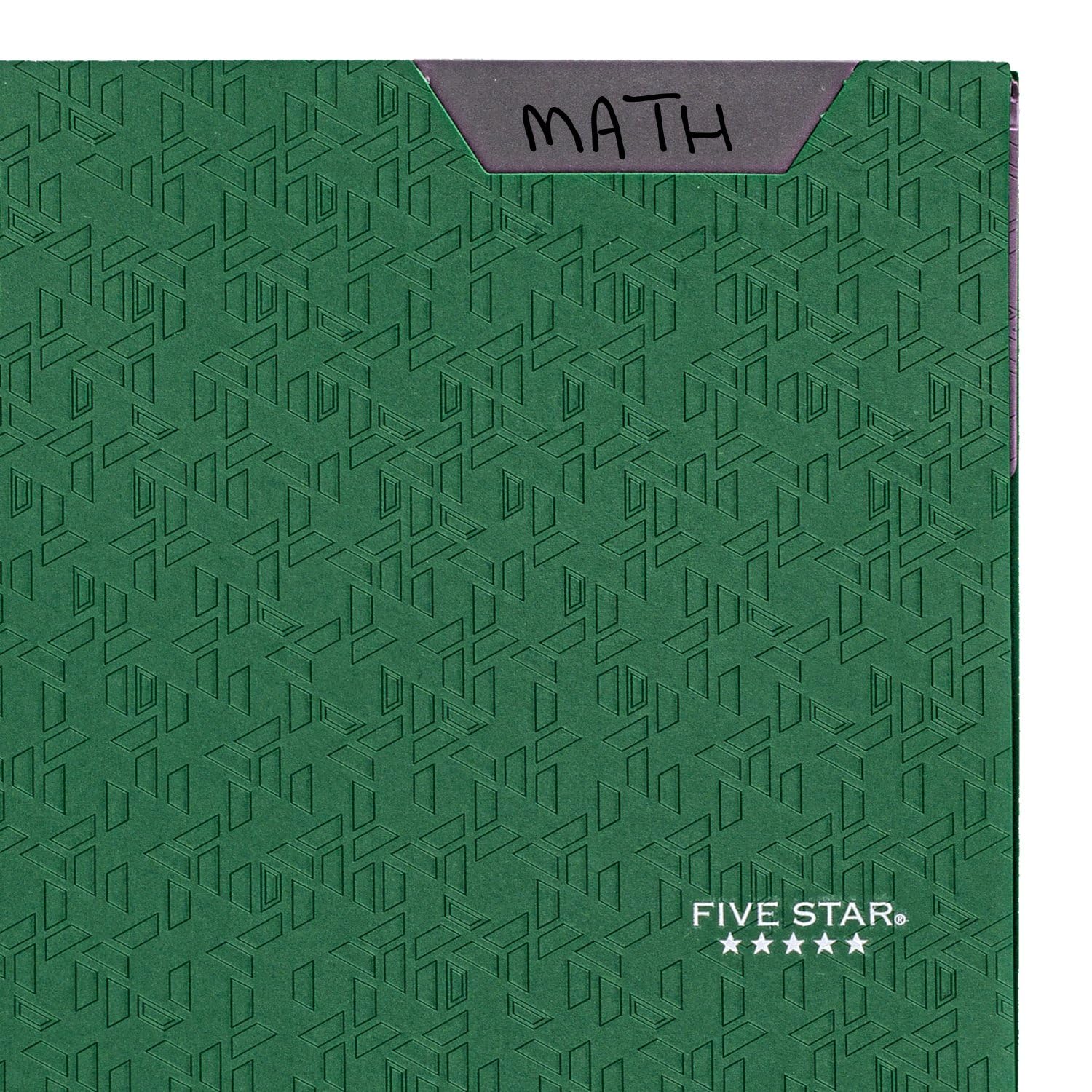 Five Star 2-Pocket Folder, 4 Pack, Plastic Folder with Stay-Put Tabs and Prong Fasteners, Holds 8-1/2" x 11" Paper, Black, Fire Red, Forest Green, Pacific Blue (38048)