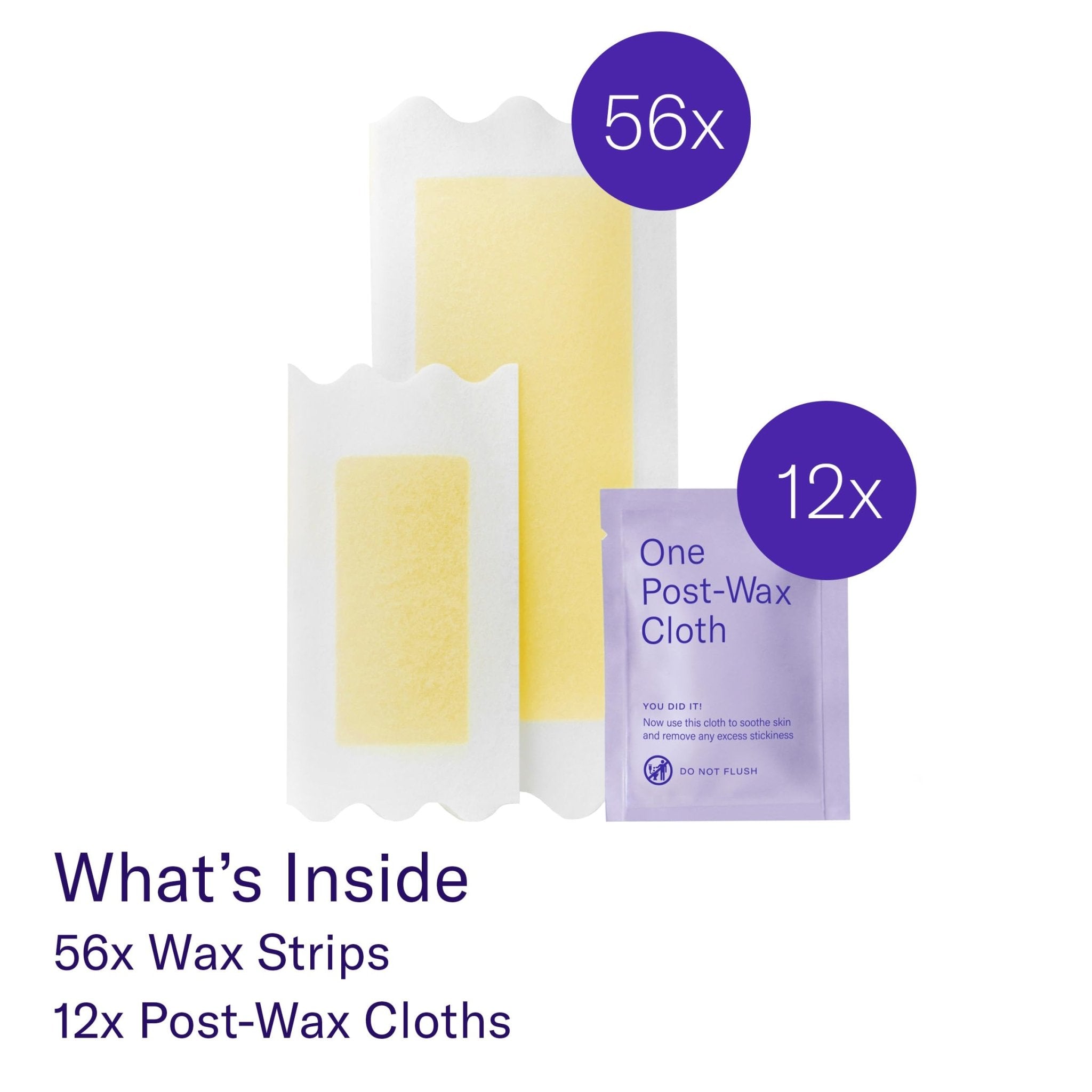 Flamingo Wax Strips for Hair Removal, Women's Body Wax Kit, Pack of 2