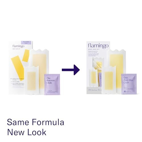 Flamingo Wax Strips for Hair Removal, Women's Body Wax Kit, Pack of 2