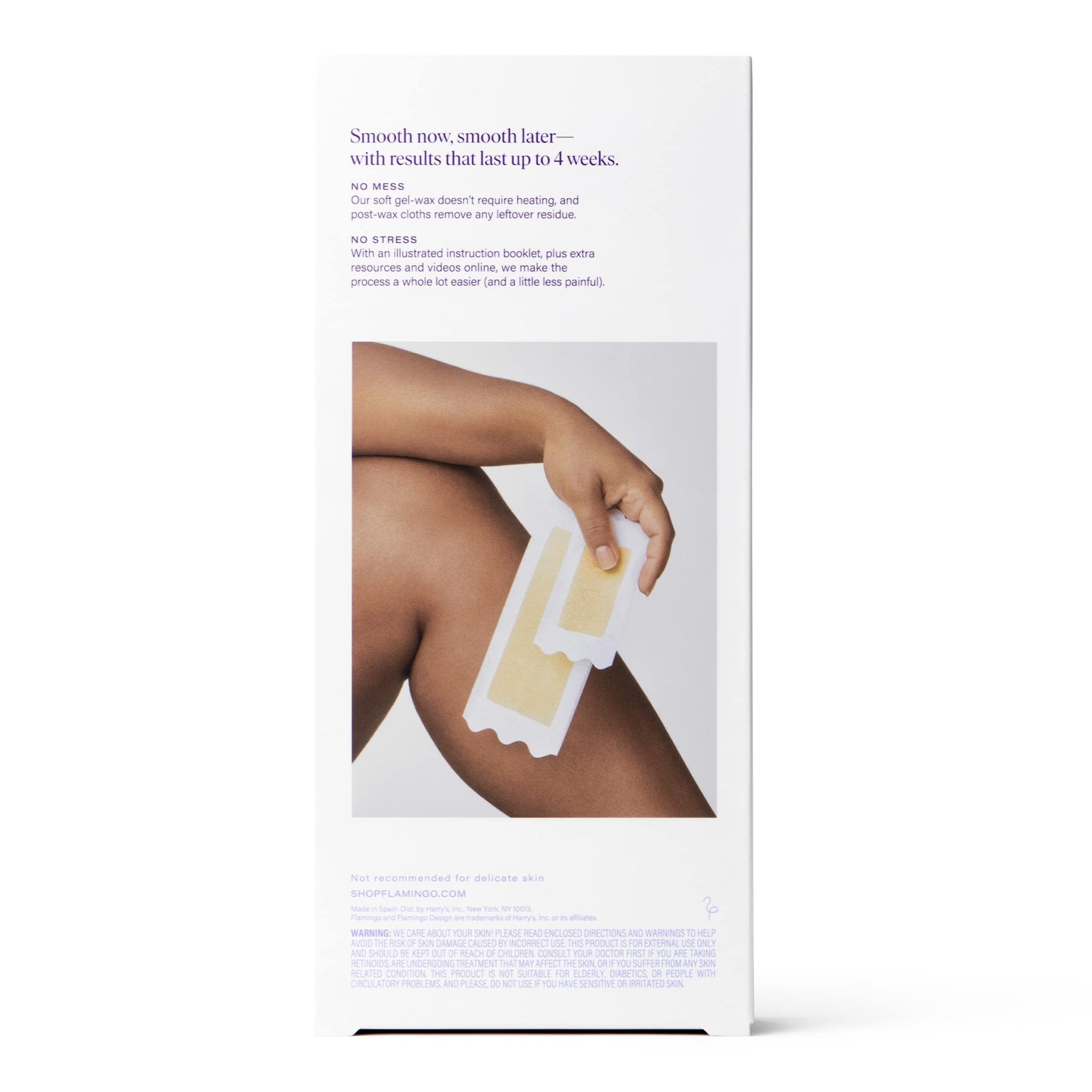 Flamingo Wax Strips for Hair Removal, Women's Body Wax Kit, Pack of 2