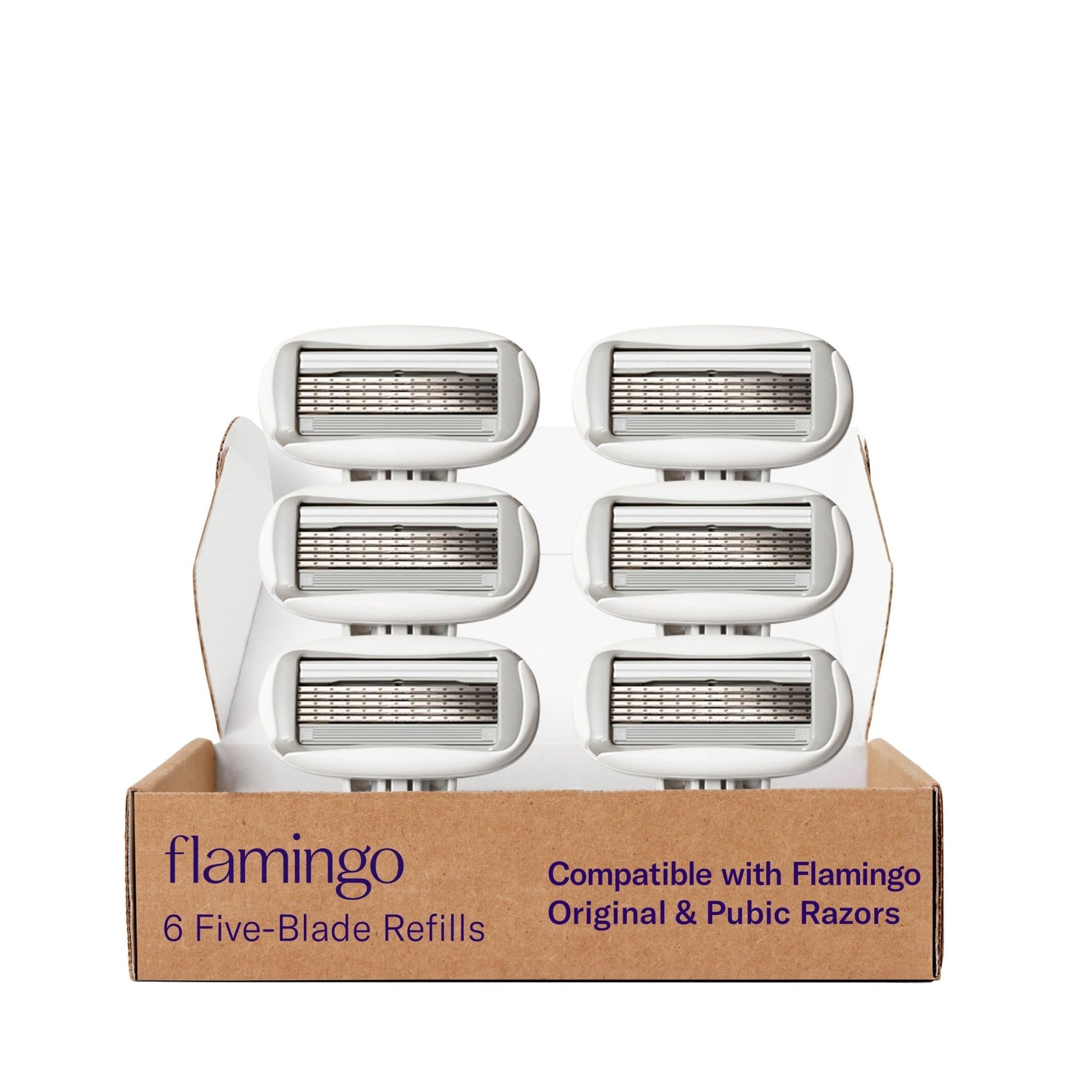 FLAMINGO Women's Razor 5-Blade Refills - Razors for Women - 6ct