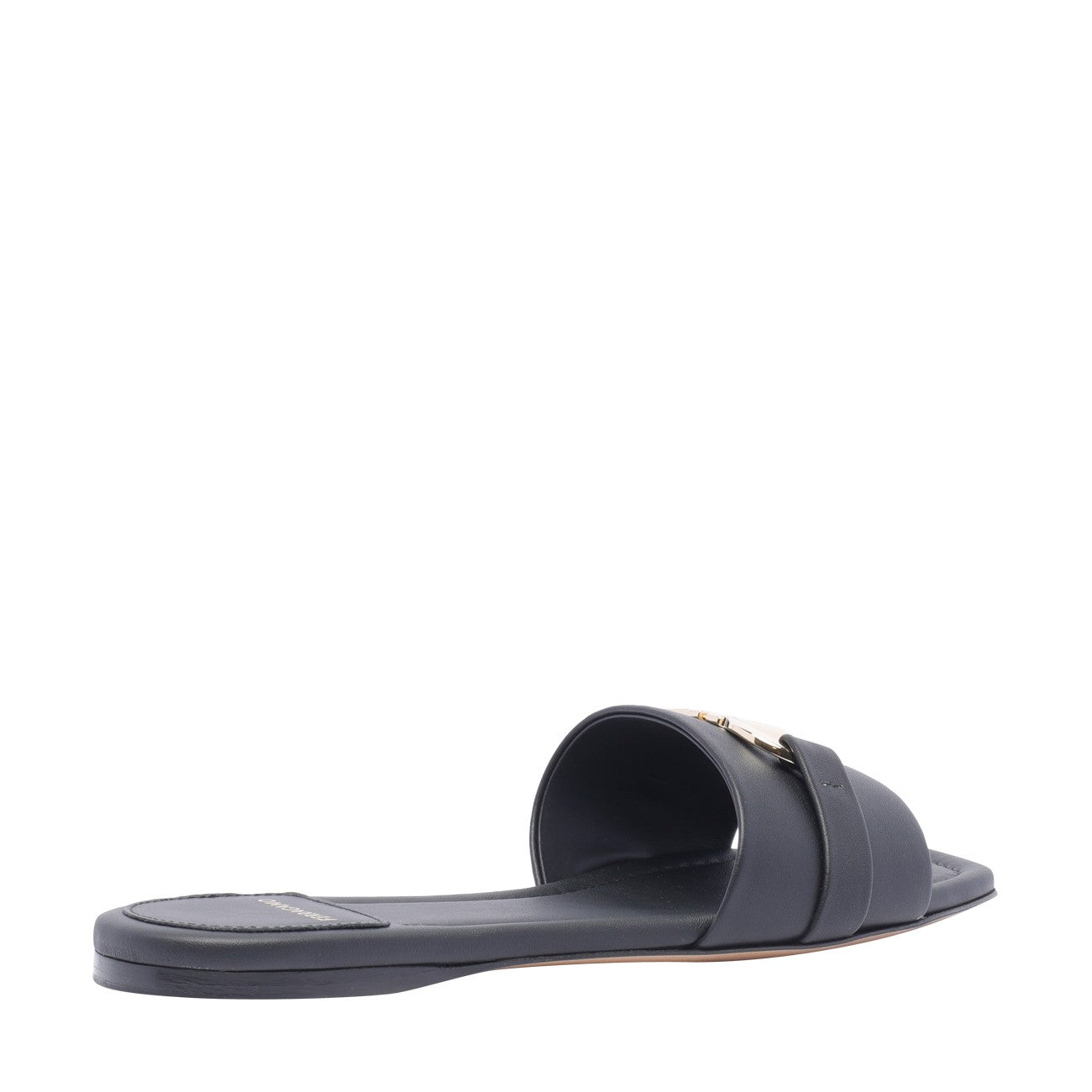 Ferragamo Women Flat Slide With Gancini Ornament