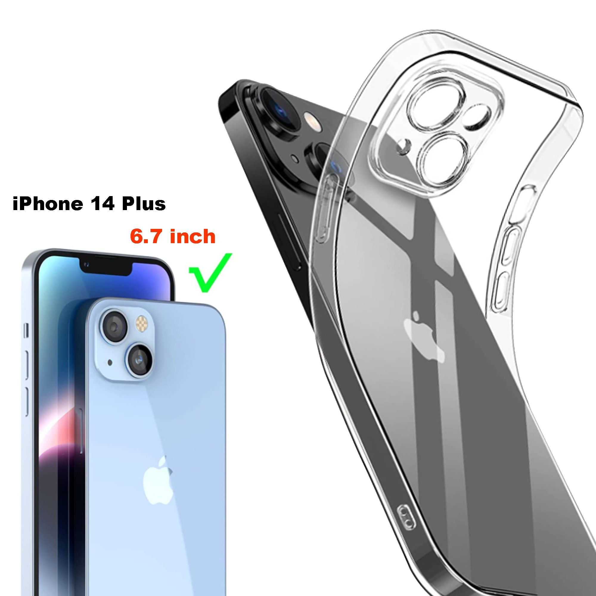 For IPhone14 Pro Max Case; Full Lens Protector [Non-Yellowing] [Military Grade Shockproof] Protective Phone Cases Slim Thin Anti-Fingerprint Cover 6.7 Inch; IPhone 14 Pro Case