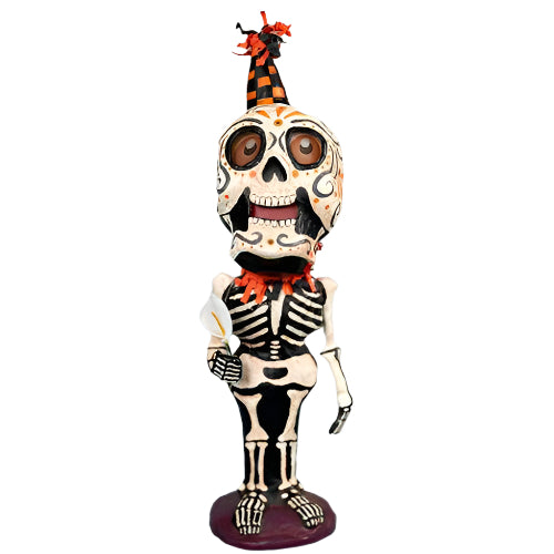 Freddie Skelley Folk Art Figure by Jorge de Rojas
