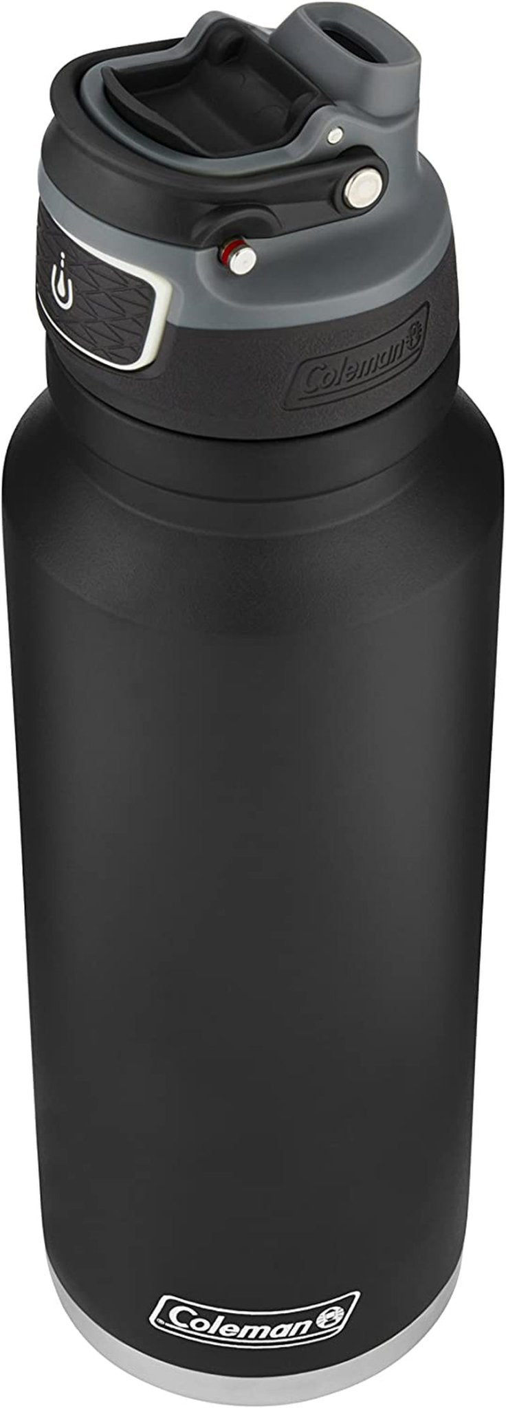 Freeflow Vacuum-Insulated Stainless Steel Water Bottle with Leak-Proof Lid, 24Oz/40Oz Bottle with Button-Operated Lid & Carry Handle, Keeps Drinks Hot or Cold for Hours