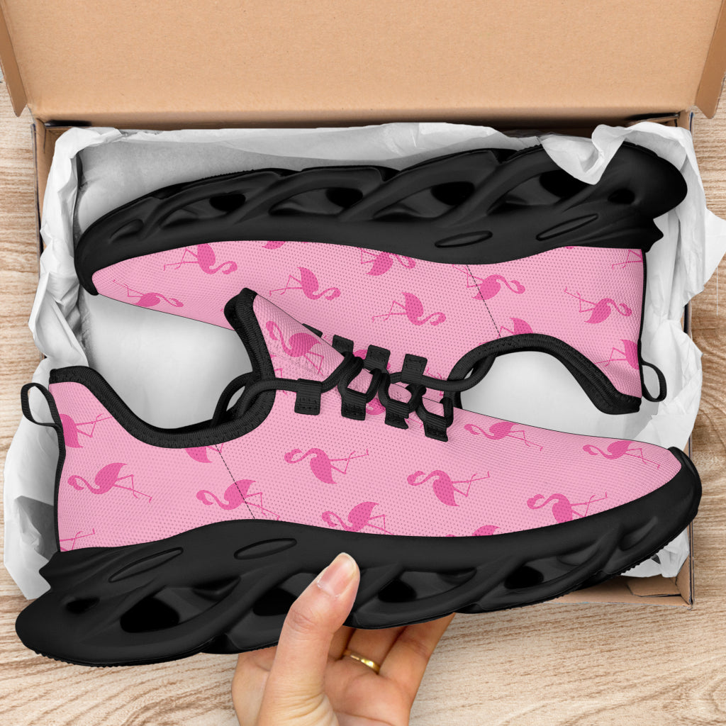 Simple Pink Flamingo M-Sole Sneakers