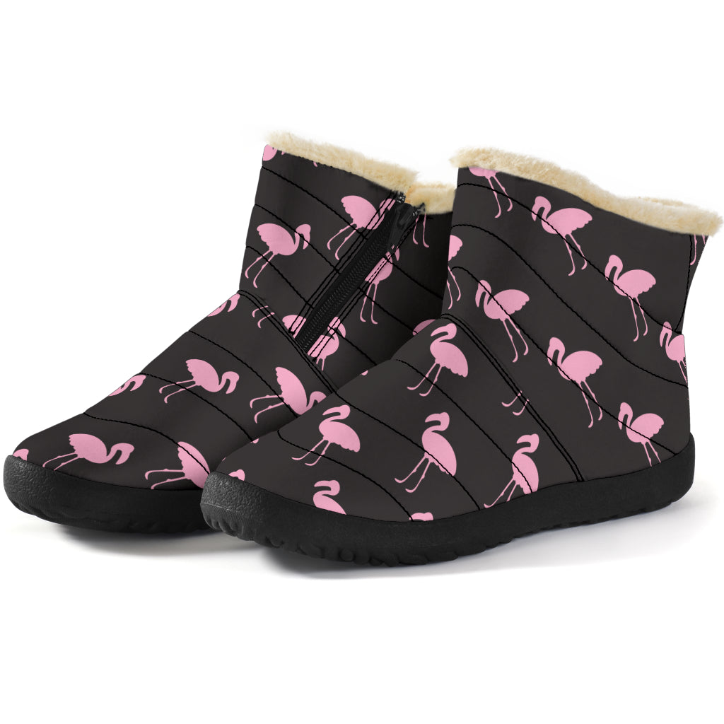 Black Classic Flamingo Winter Boots