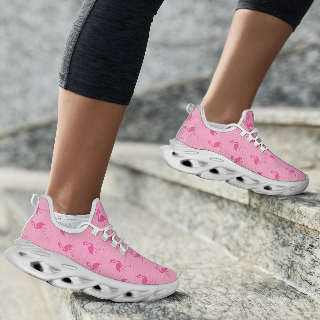 Simple Pink Flamingo M-Sole Sneakers