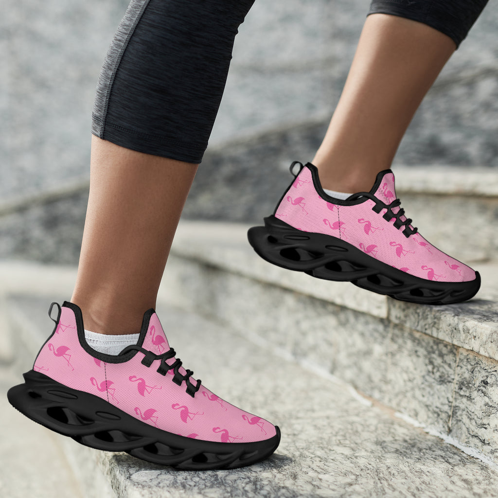 Simple Pink Flamingo M-Sole Sneakers