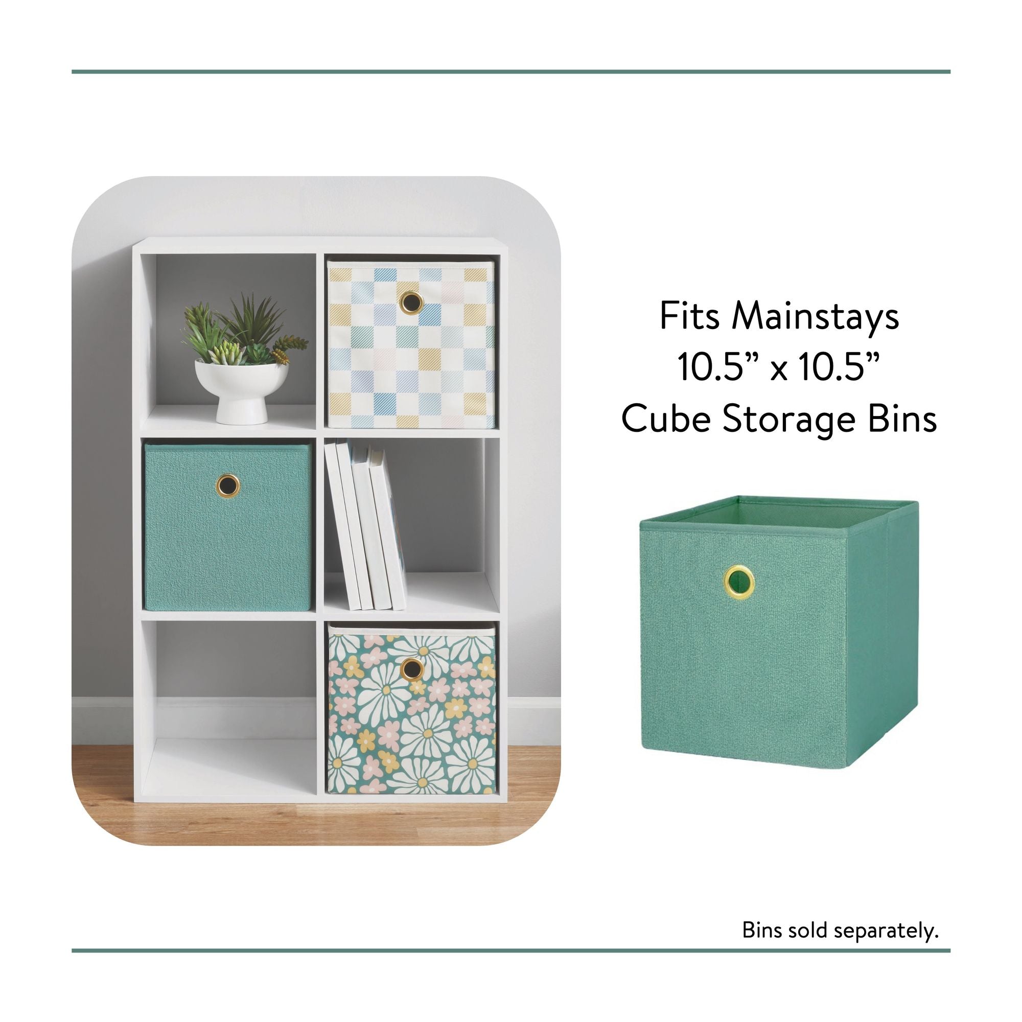 Furniture display cabinets, bedrooms, kitchens, living rooms, storage cabinets,Mainstays 11" 6-Cube Storage Organizer