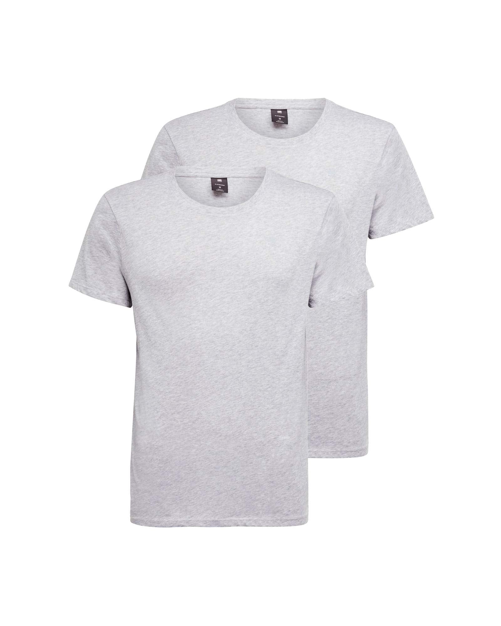 G-STAR RAW Men's Base Layer Crew Neck Short Sleeve T-Shirt 2-Pack