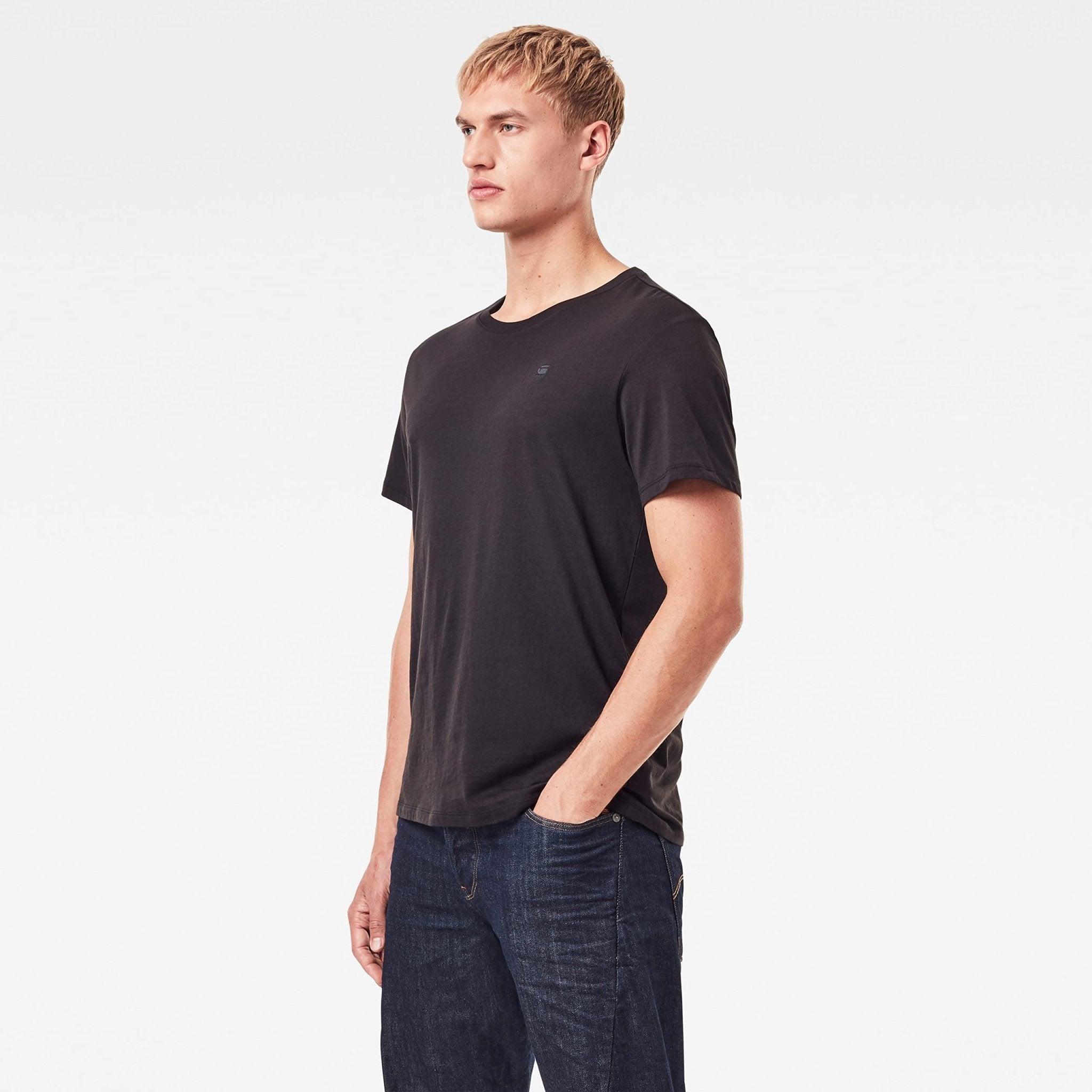 G-STAR RAW Men's Base Layer Crew Neck Short Sleeve T-Shirt 2-Pack