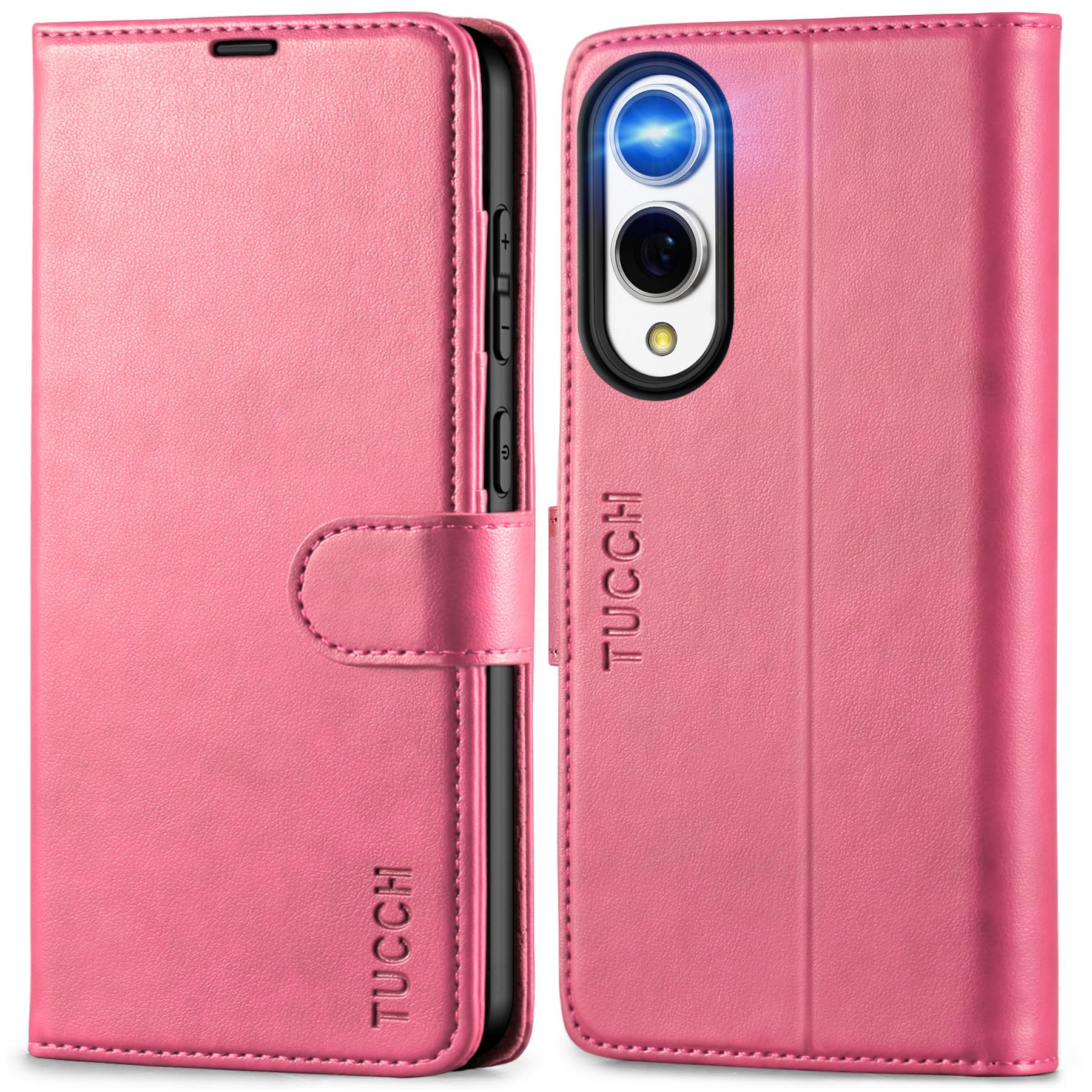 Galaxy S25 Ultra, Kickstand [RFID Blocking] Card Holder, Folio Magnetic PU Leather [TPU Shockproof Interior Case] Protective Folio Cover Compatible with Galaxy S25 Ultra, Black