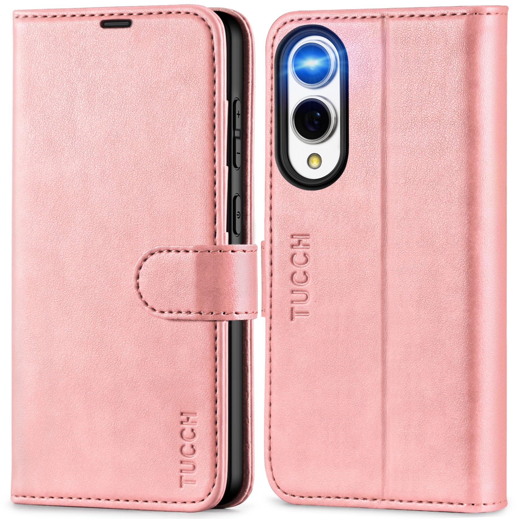 Galaxy S25 Ultra, Kickstand [RFID Blocking] Card Holder, Folio Magnetic PU Leather [TPU Shockproof Interior Case] Protective Folio Cover Compatible with Galaxy S25 Ultra, Black