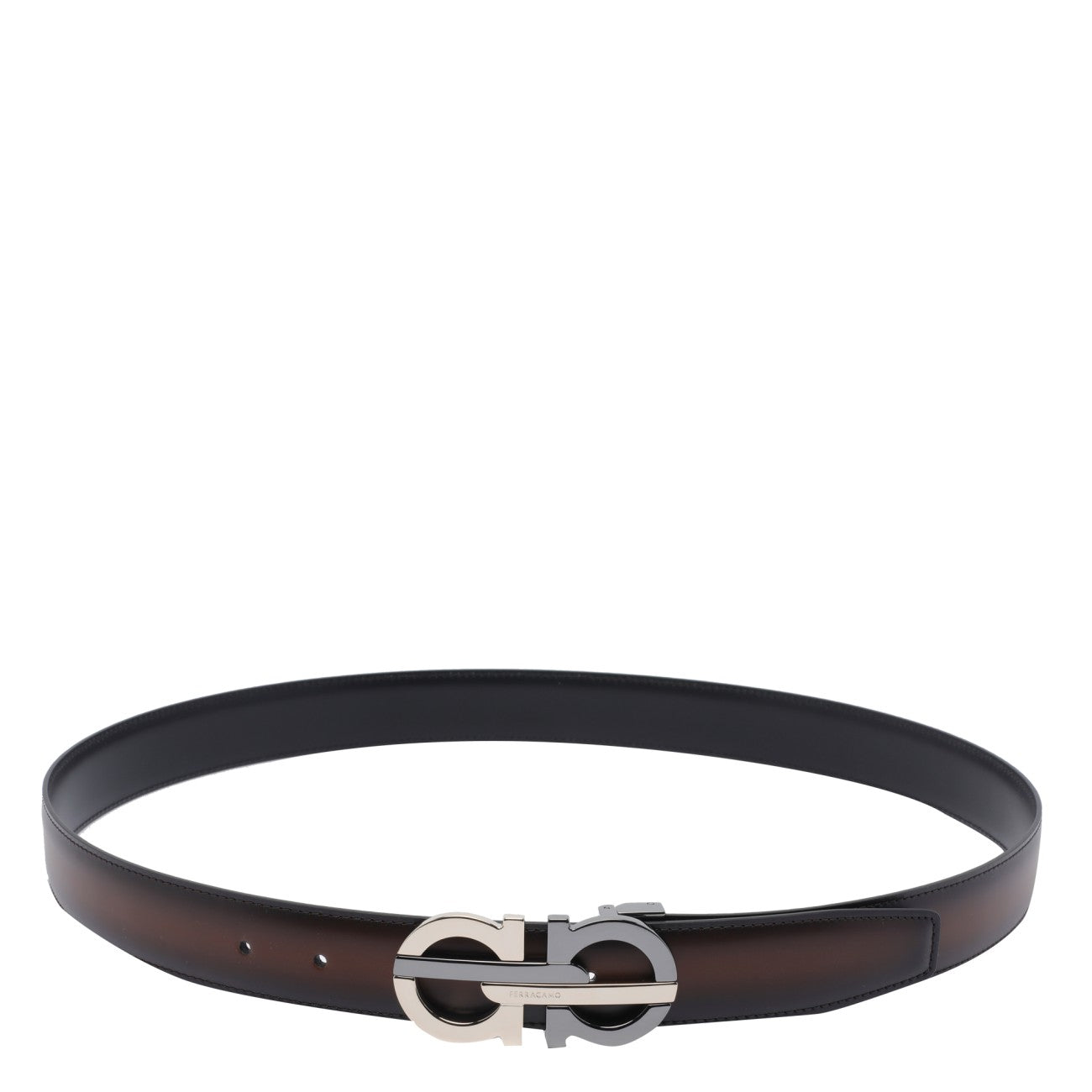 Ferragamo Men Gancini Adjustable And Reversible Belt